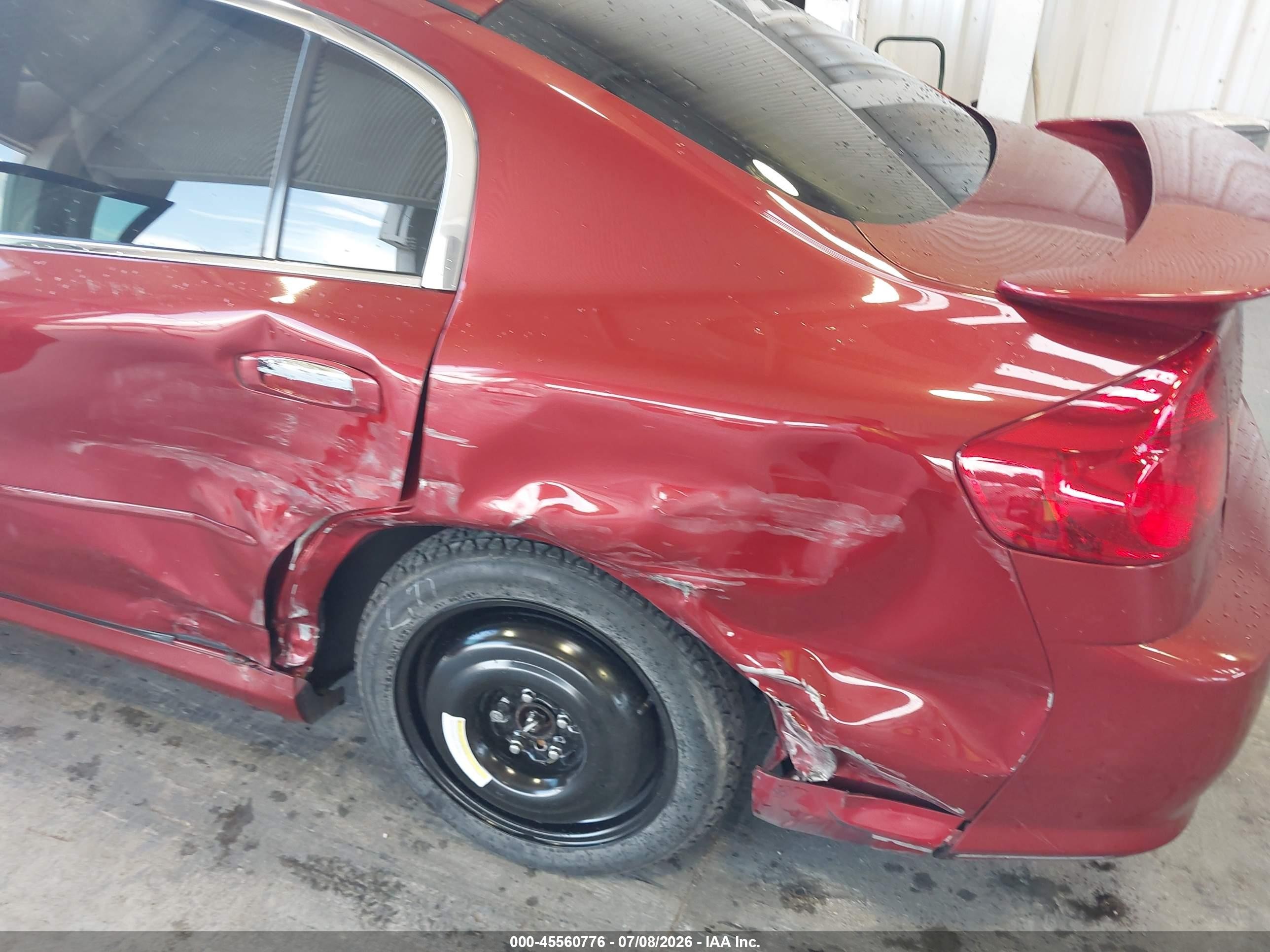 2006 Infiniti G35 Red vin: JNKCV51E26M508007