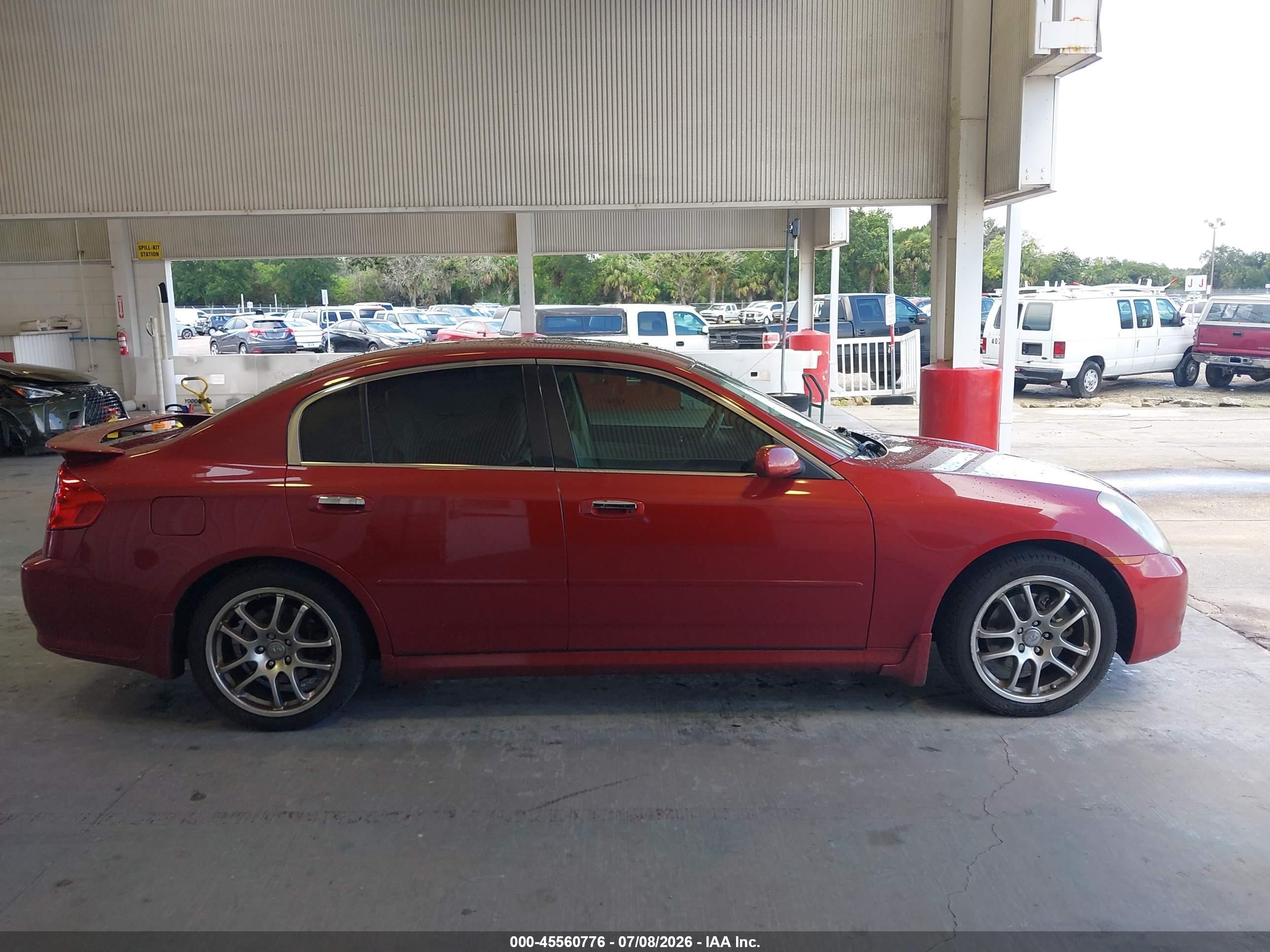 2006 Infiniti G35 Red vin: JNKCV51E26M508007