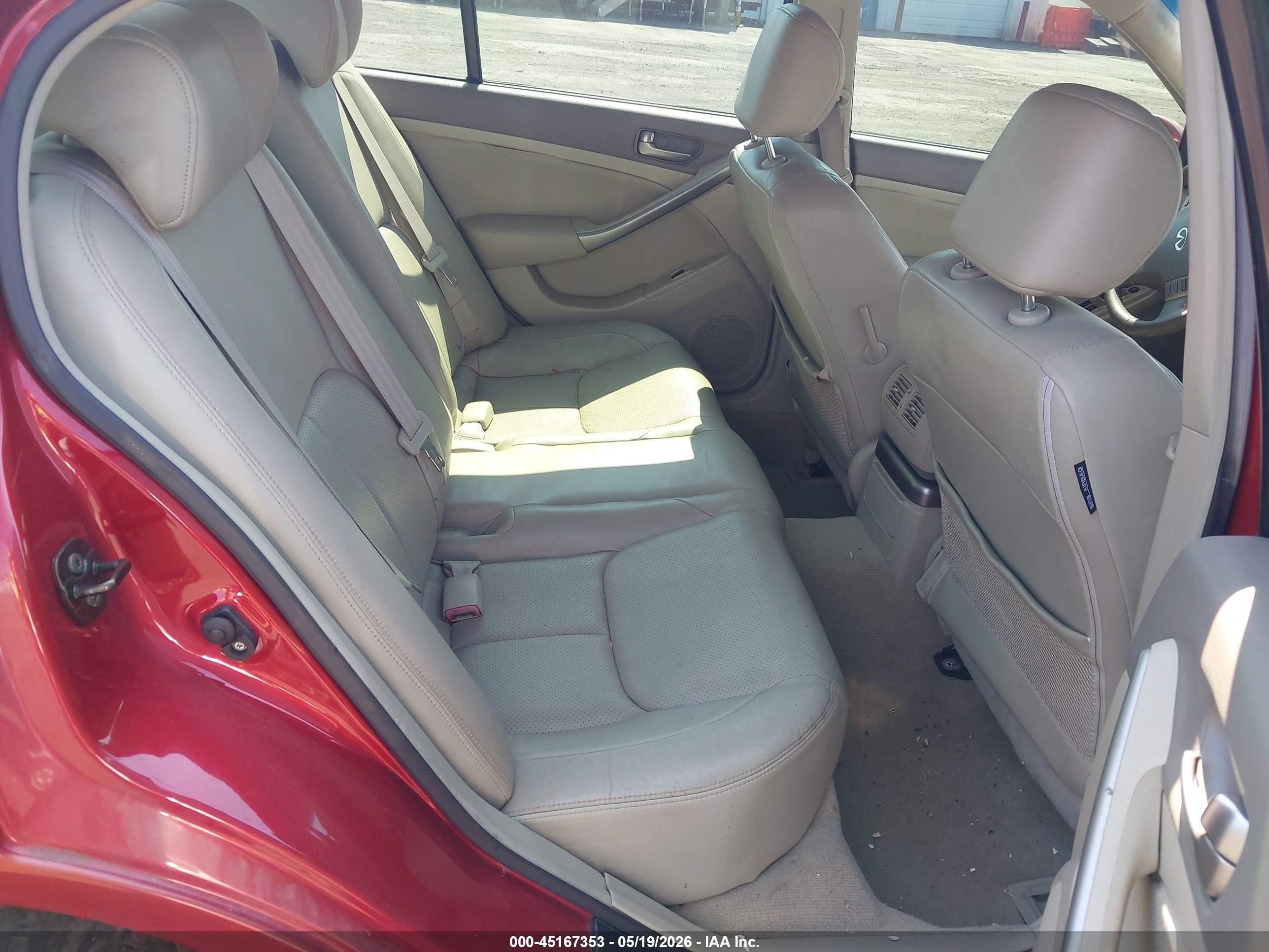 2003 Infiniti G35 Luxury Leather Red vin: JNKCV51E33M332984