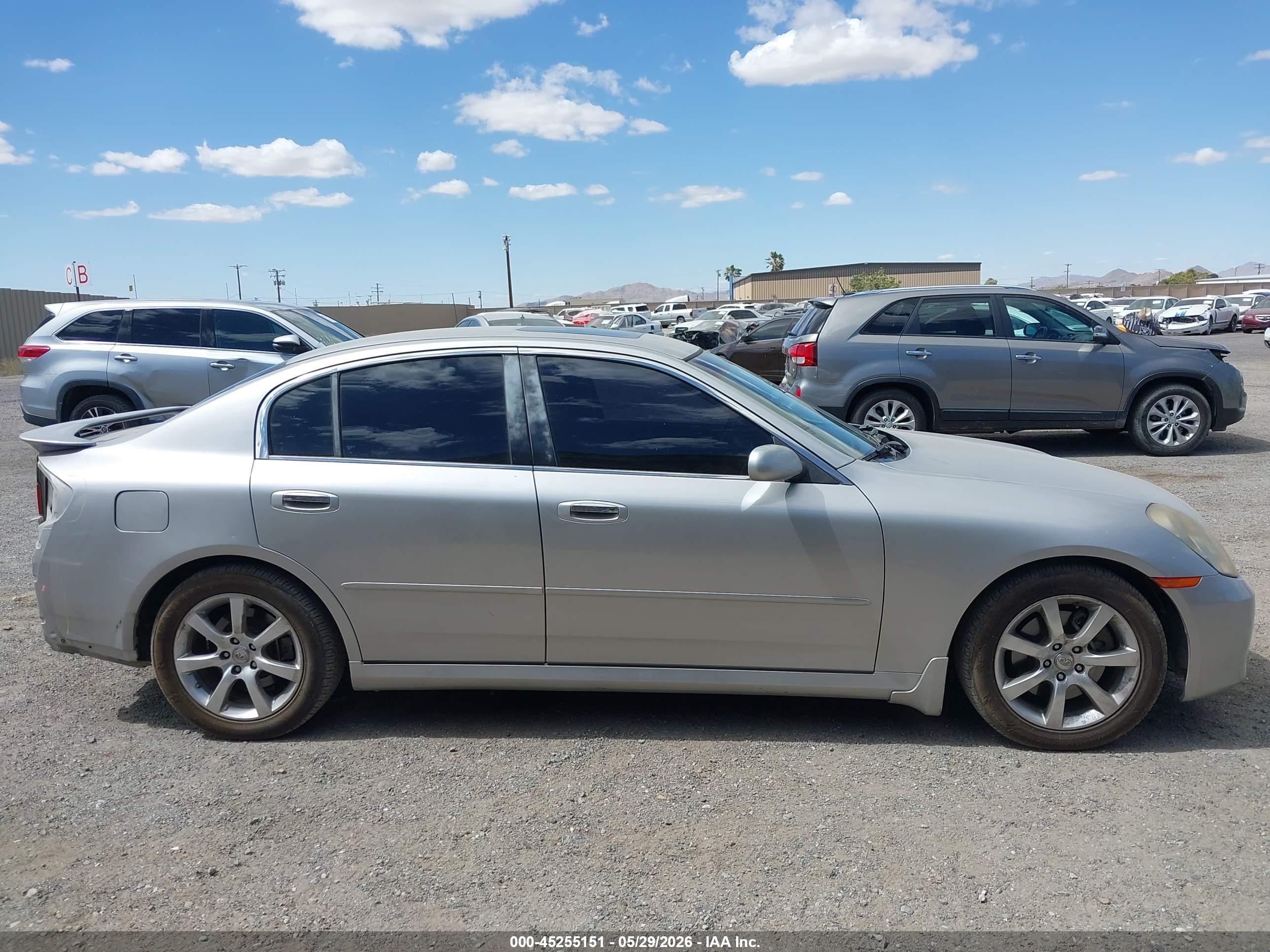 2005 Infiniti G35   Silver vin: JNKCV51E35M211570