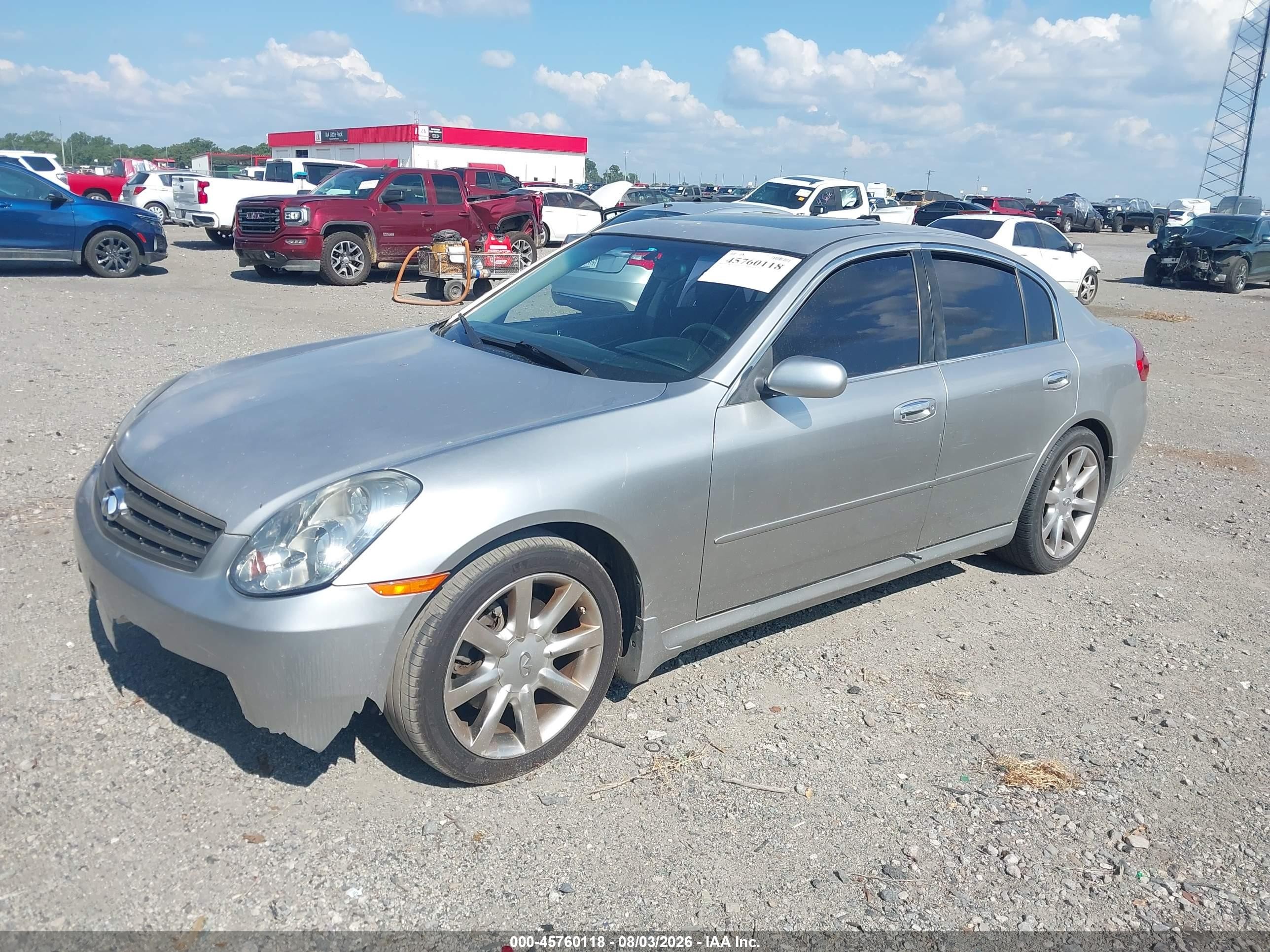 2005 Infiniti G35 Silver vin: JNKCV51E35M218213