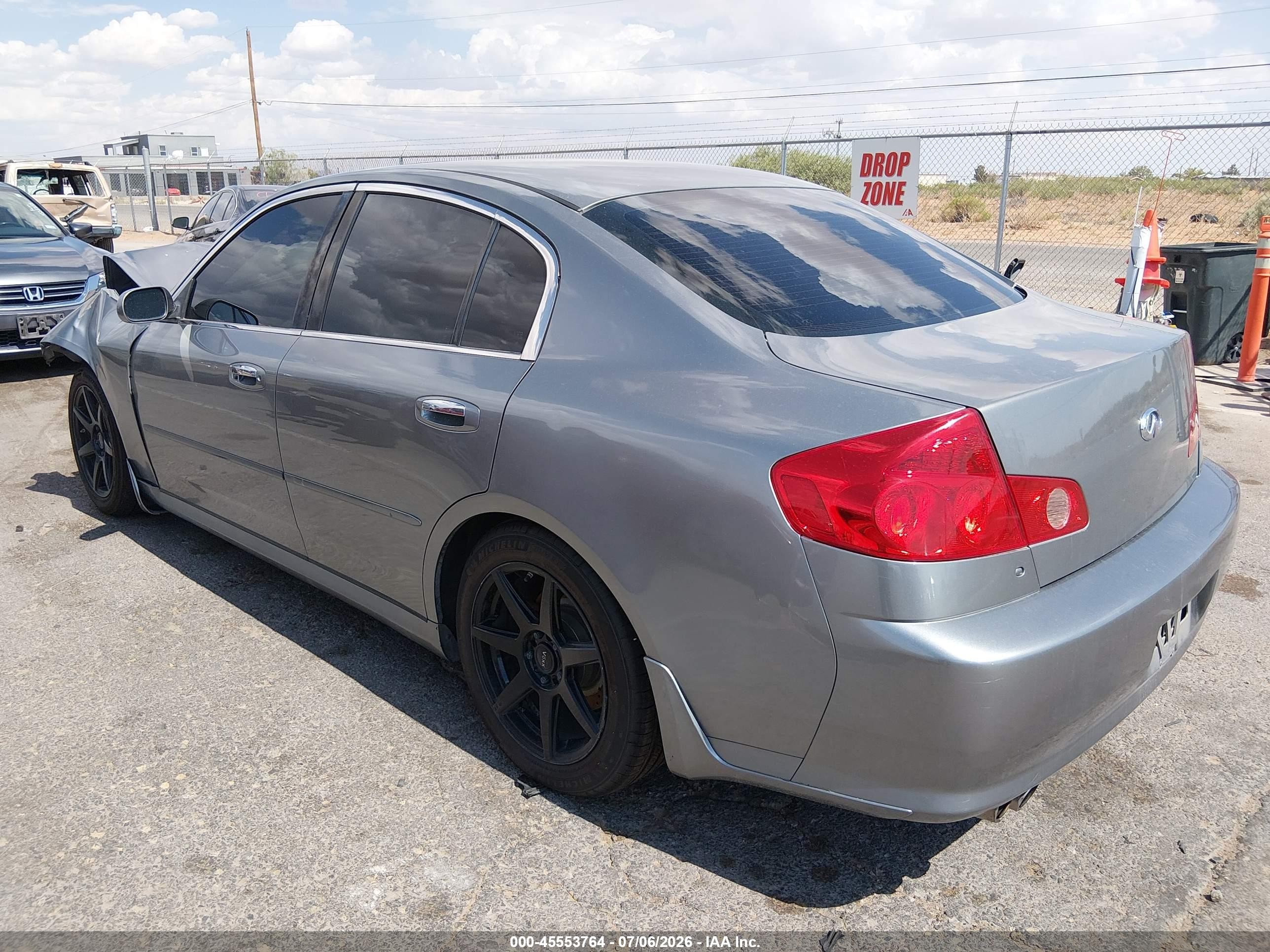 2005 Infiniti G35 Silver vin: JNKCV51E35M219619