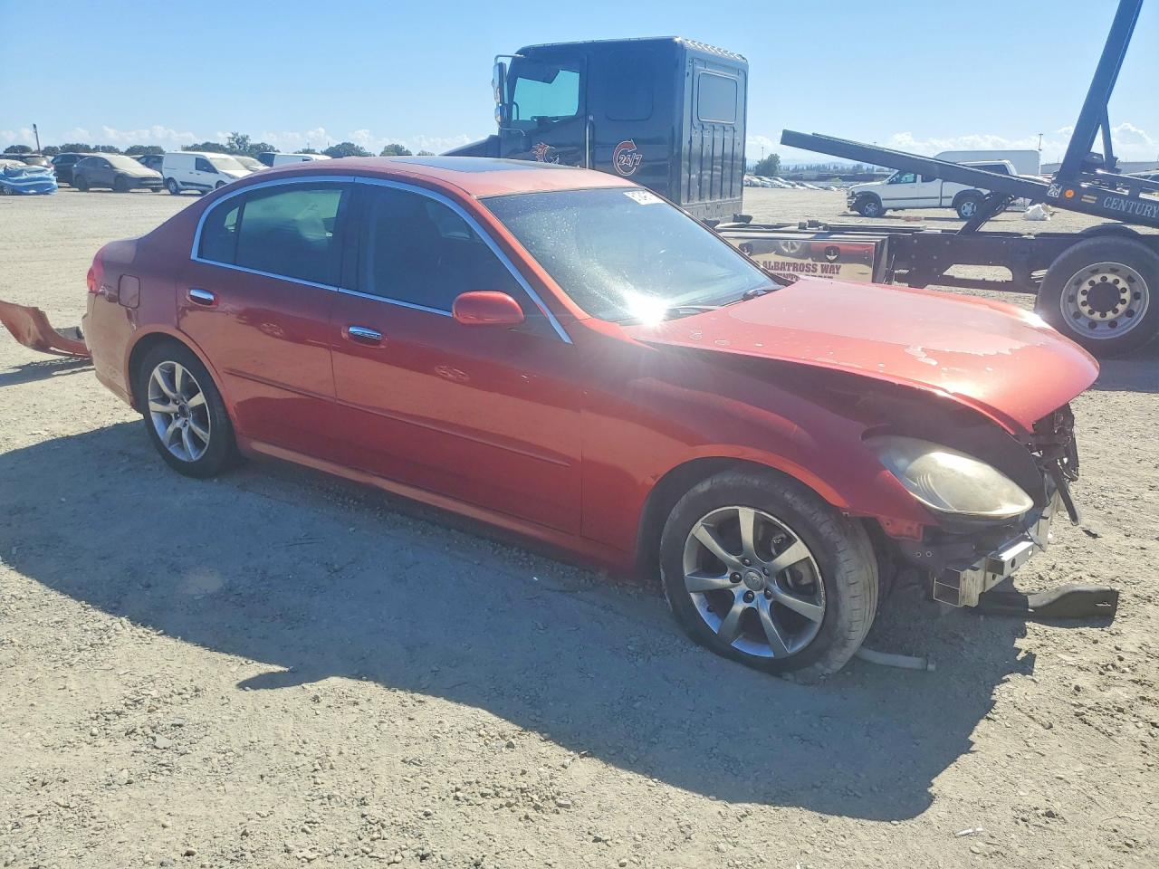 2006 Infiniti G35 Base Red vin: JNKCV51E36M502572