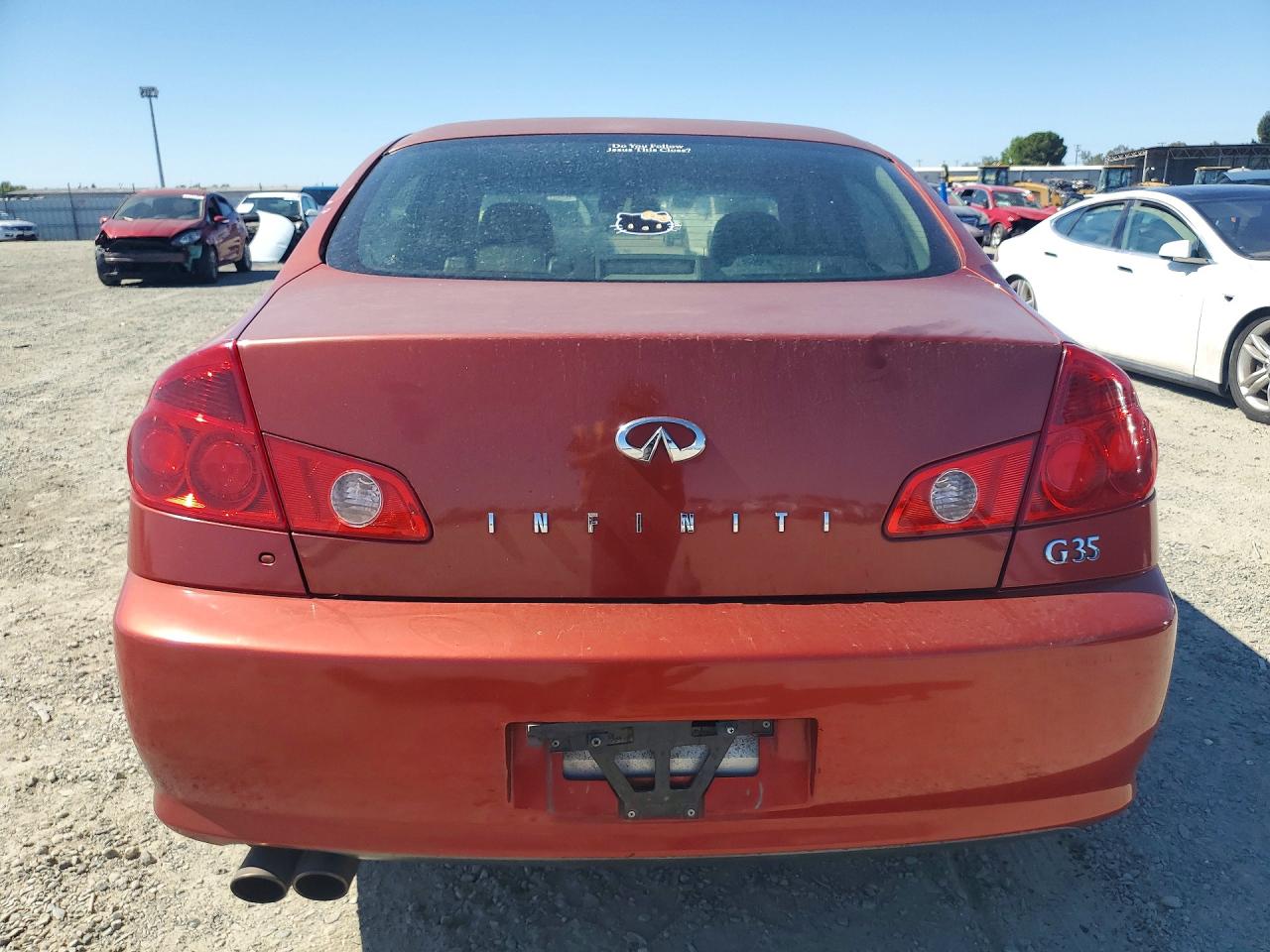 2006 Infiniti G35 Base Red vin: JNKCV51E36M502572