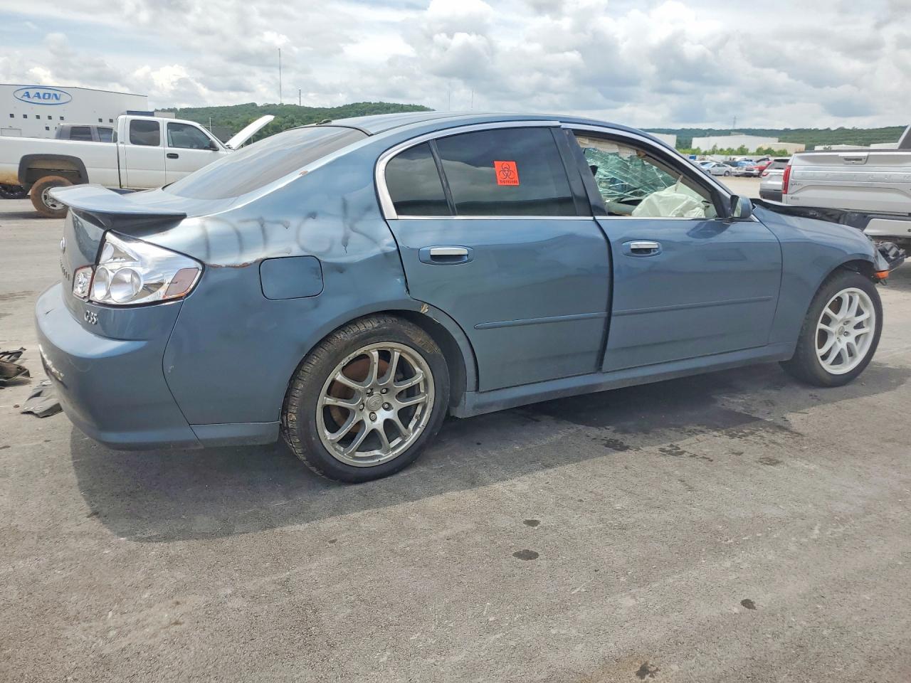 2006 Infiniti G35 Base Blue vin: JNKCV51E36M513992