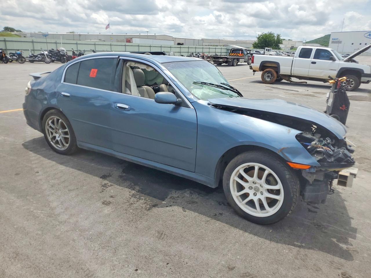 2006 Infiniti G35 Base Blue vin: JNKCV51E36M513992