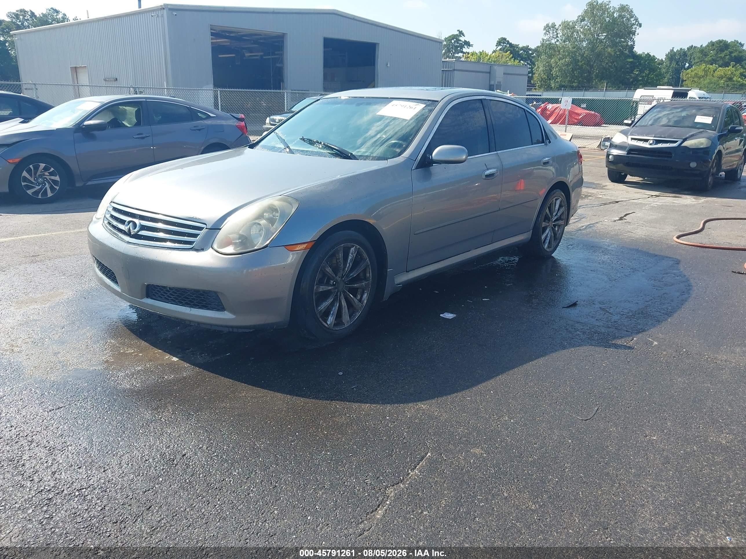 2006 Infiniti G35   Silver vin: JNKCV51E36M518920