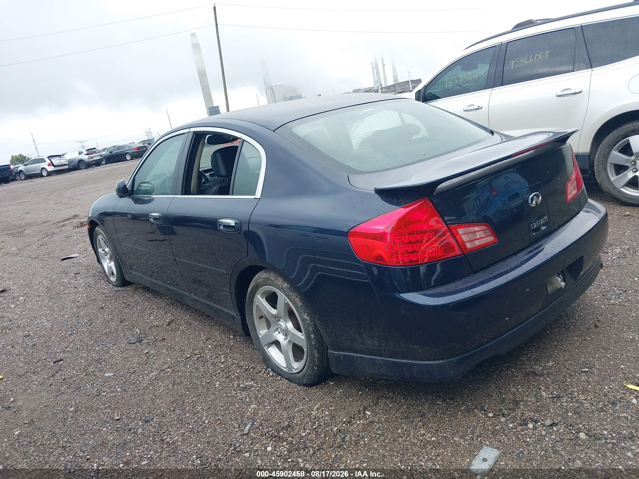 2003 Infiniti G35 Luxury Leather Dark Blue vin: JNKCV51E43M015635
