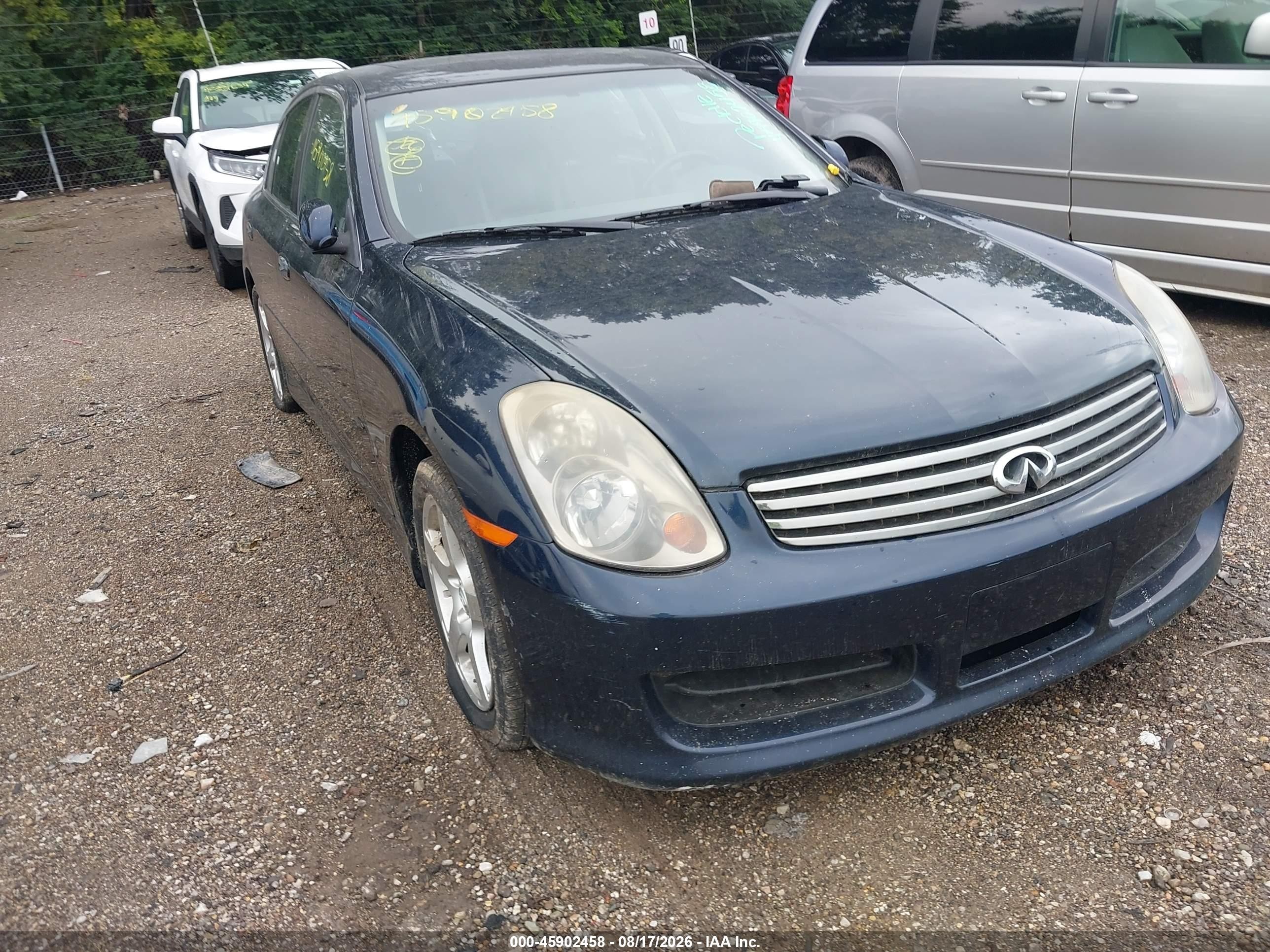 2003 Infiniti G35 Luxury Leather Dark Blue vin: JNKCV51E43M015635