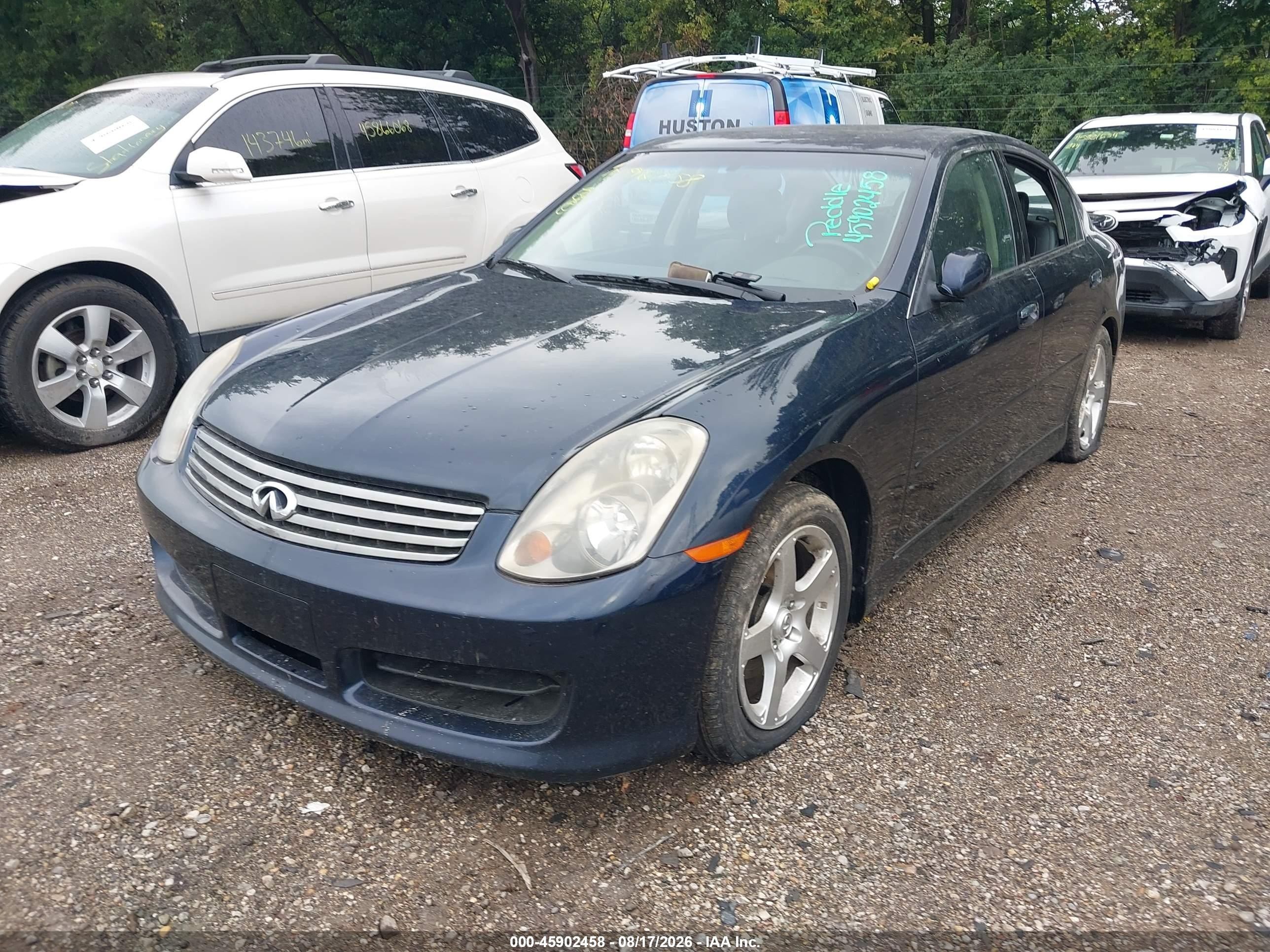 2003 Infiniti G35 Luxury Leather Dark Blue vin: JNKCV51E43M015635