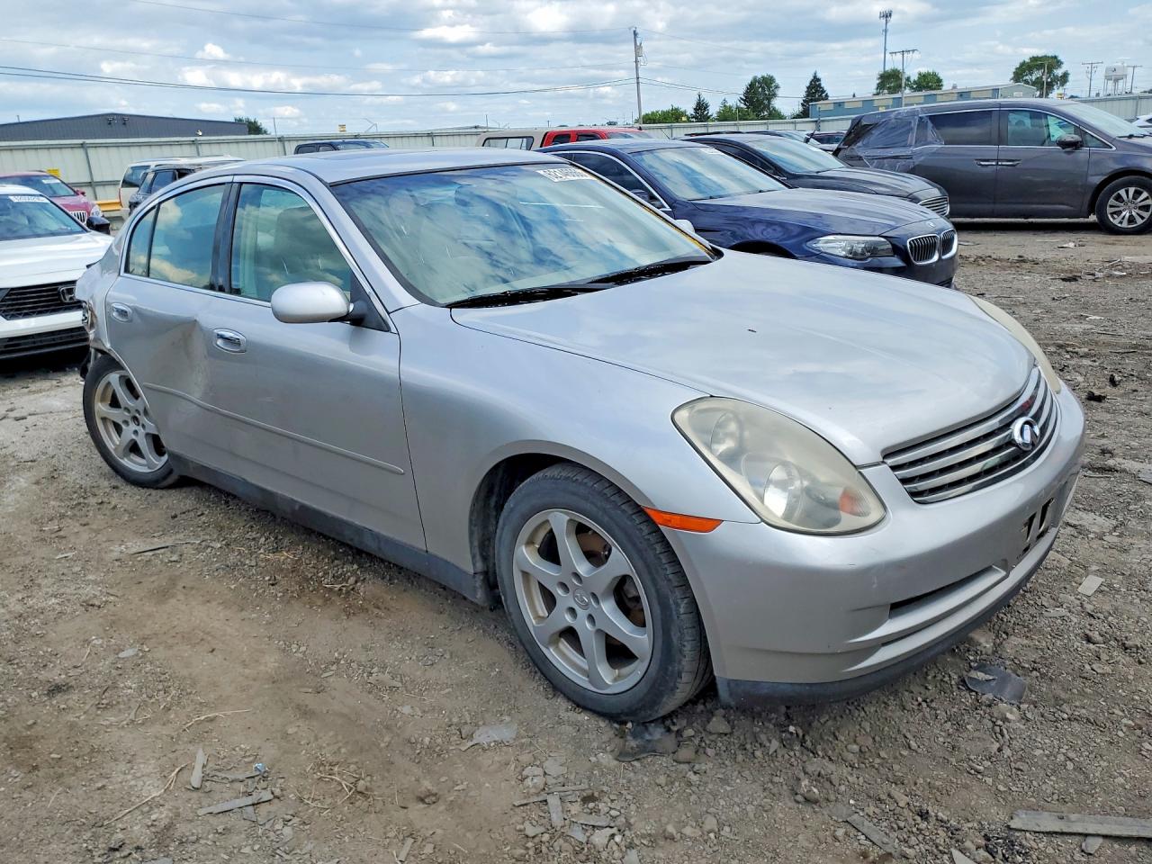 2003 Infiniti G35 Base Серебряный vin: JNKCV51E43M311027