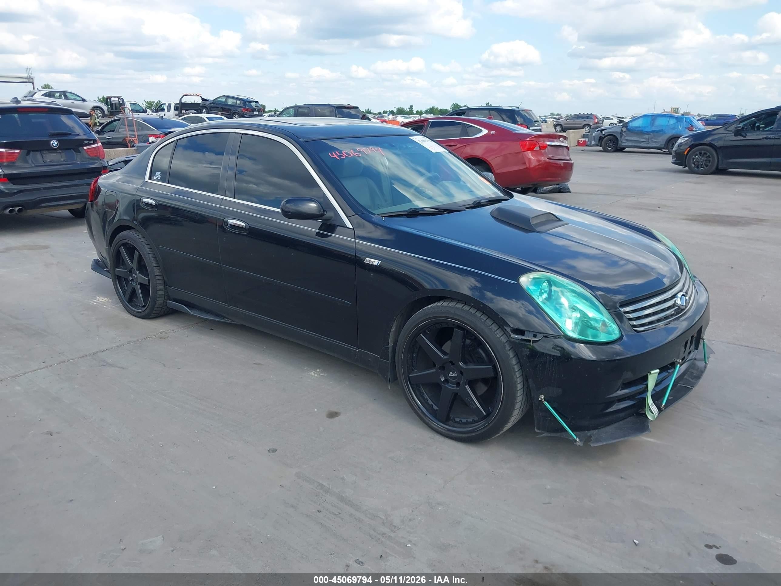 2003 Infiniti G35 Luxury Leather Black vin: JNKCV51E43M331097