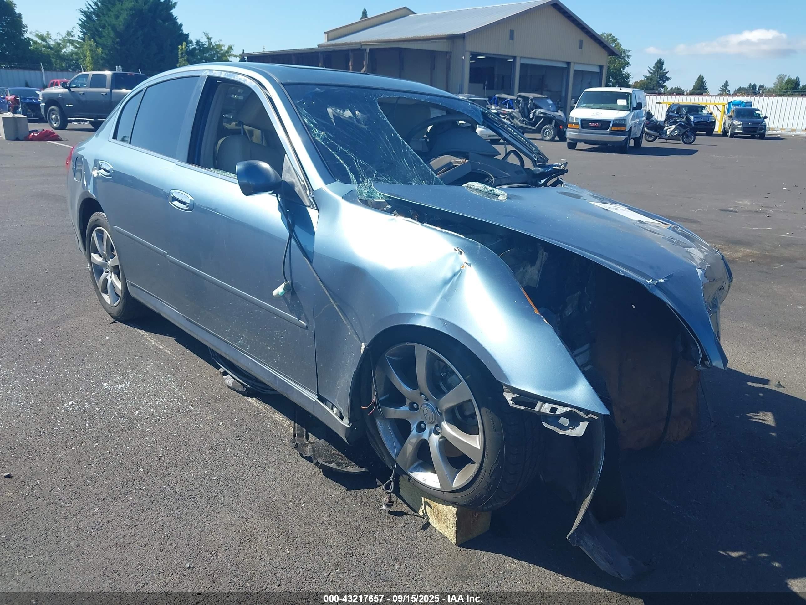 2005 Infiniti G35   Blue vin: JNKCV51E45M201274