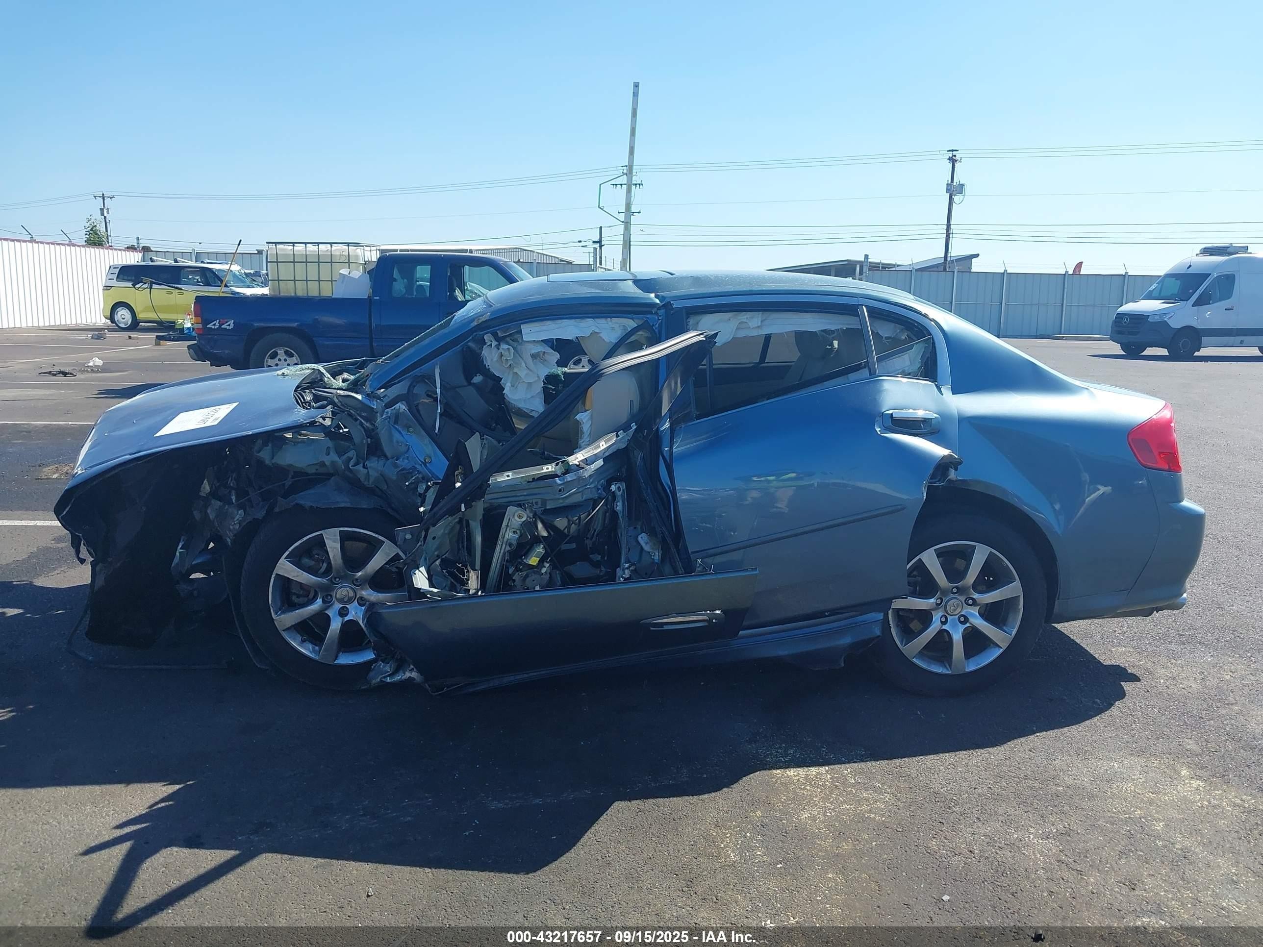 2005 Infiniti G35   Blue vin: JNKCV51E45M201274