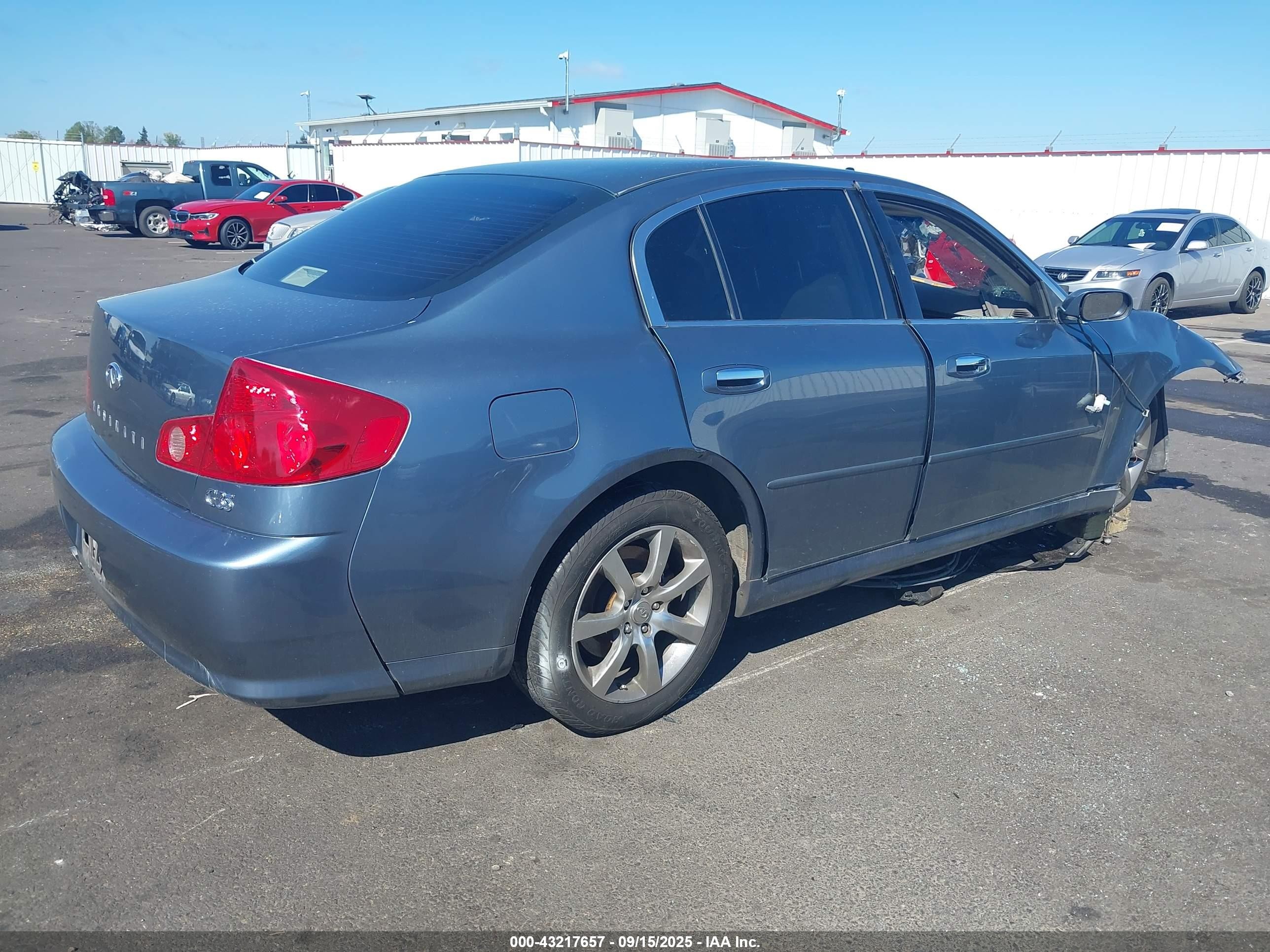 2005 Infiniti G35   Blue vin: JNKCV51E45M201274