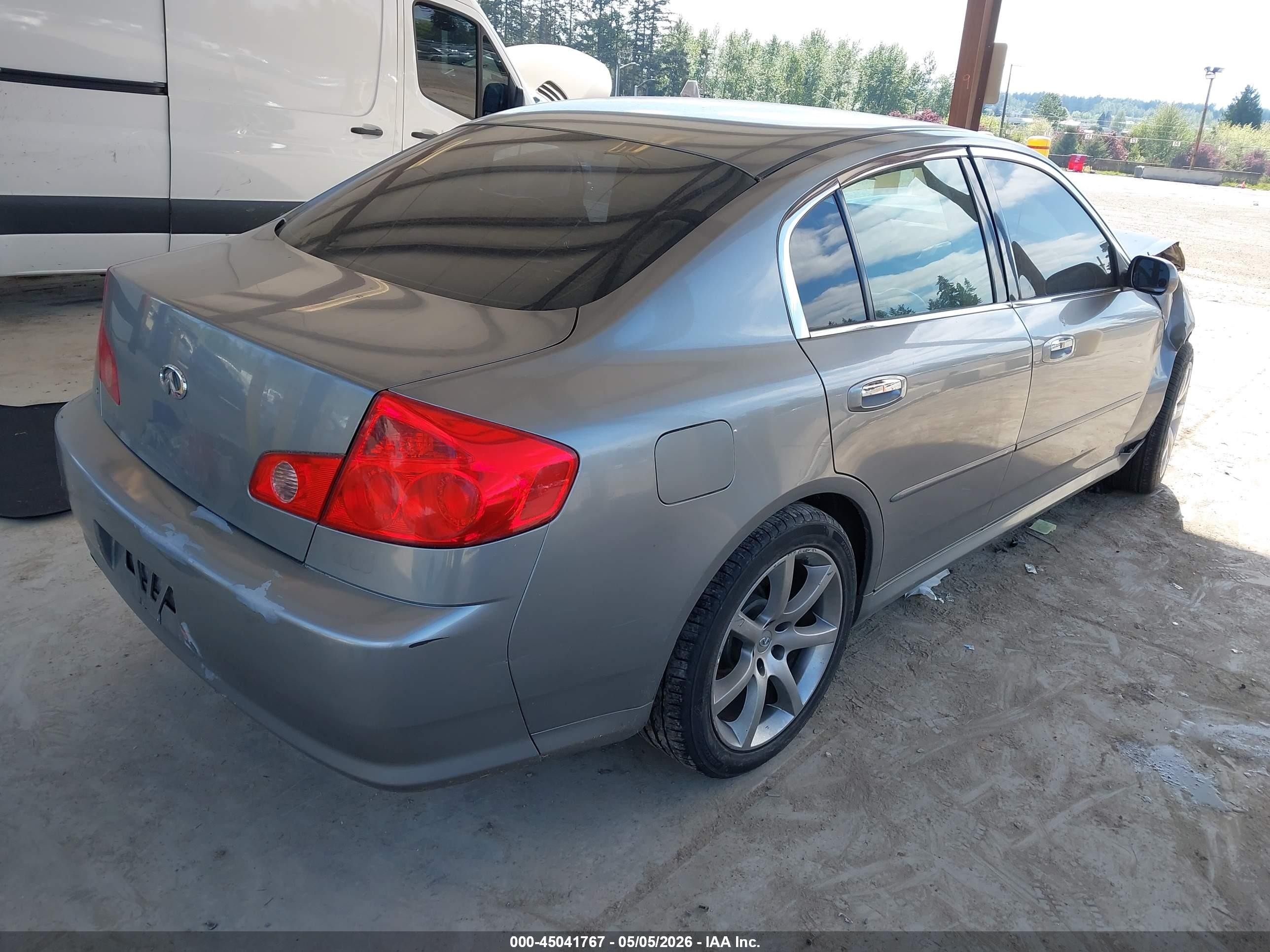 2006 Infiniti G35   Серебряный vin: JNKCV51E46M512978