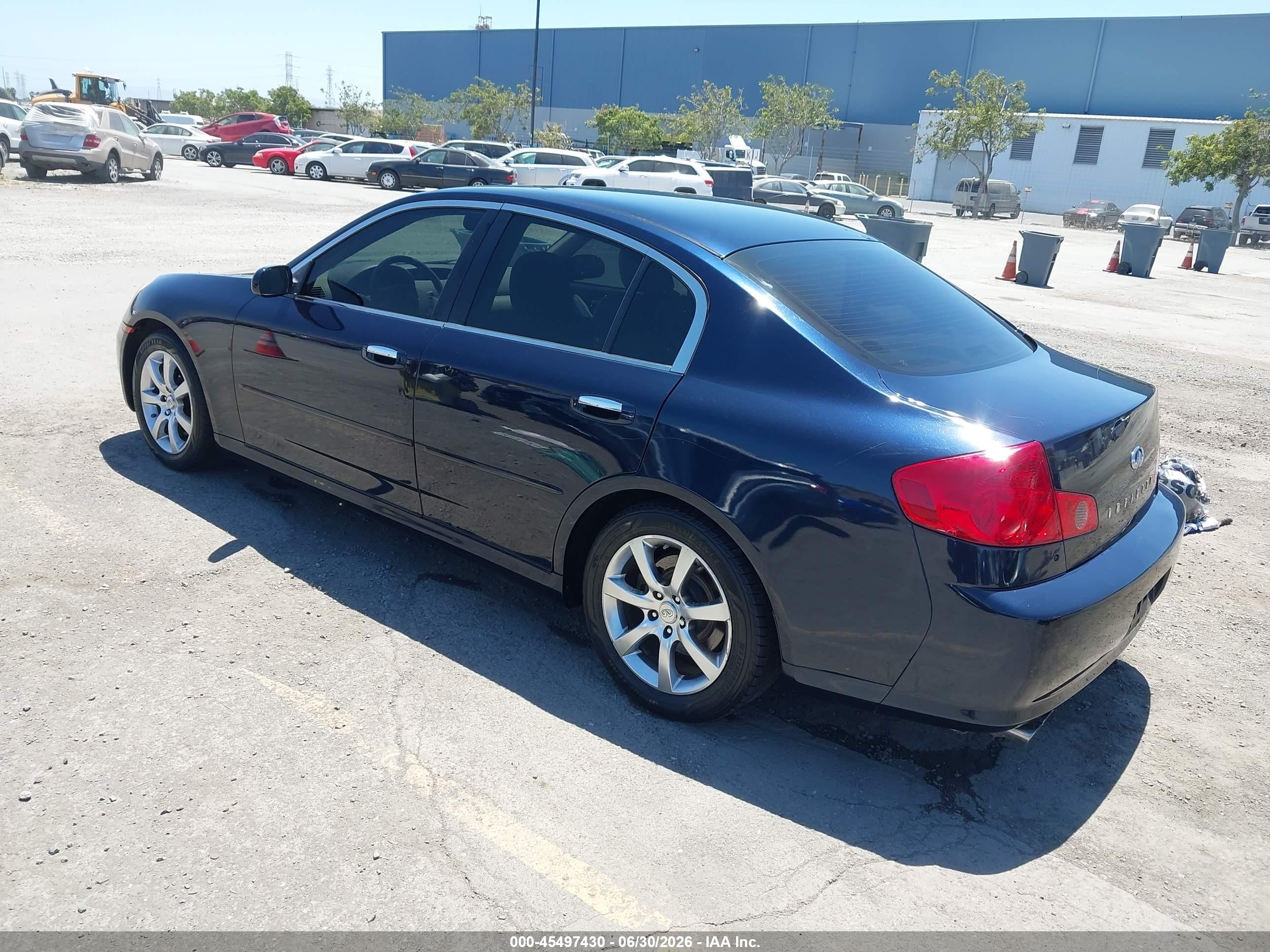 2006 Infiniti G35 Dark Blue vin: JNKCV51E46M514231