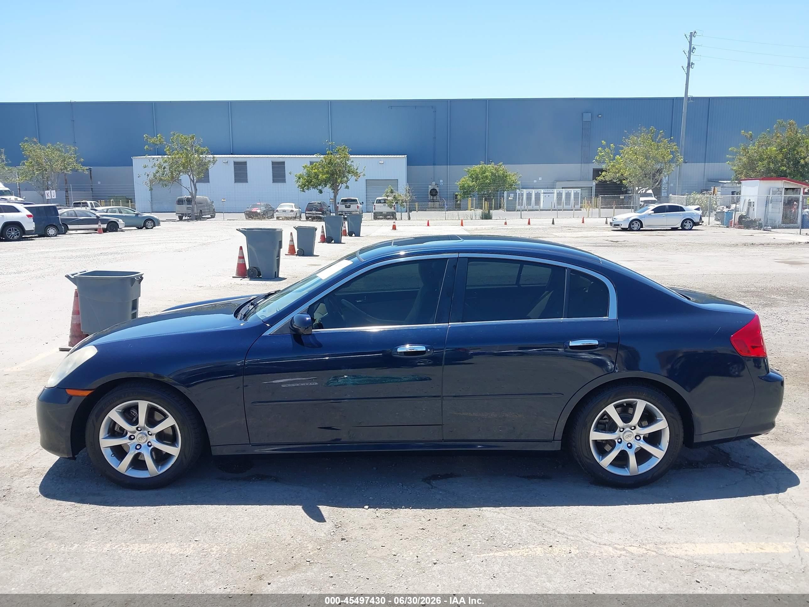 2006 Infiniti G35 Dark Blue vin: JNKCV51E46M514231
