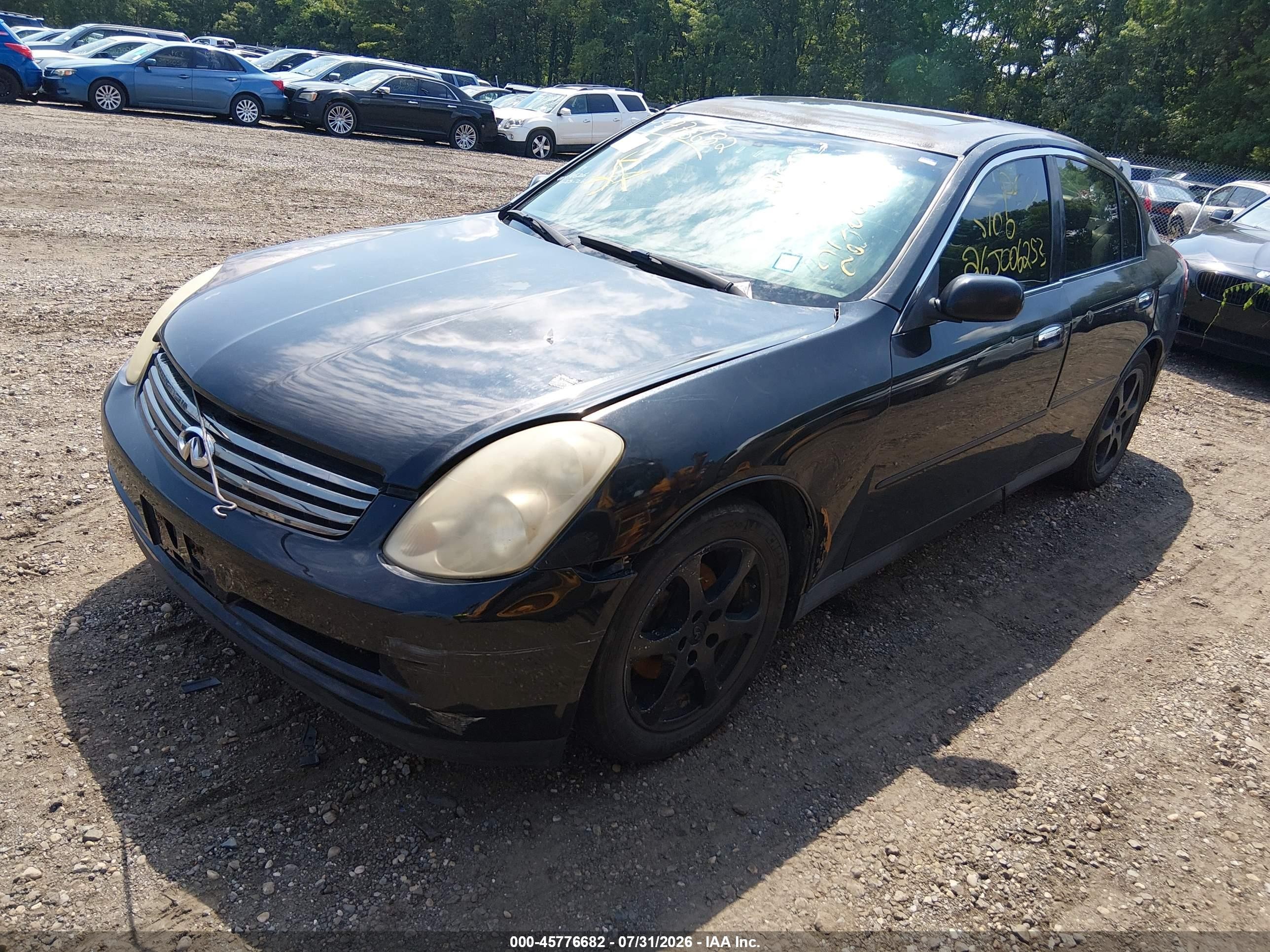 2004 Infiniti G35 Black vin: JNKCV51E64M101126