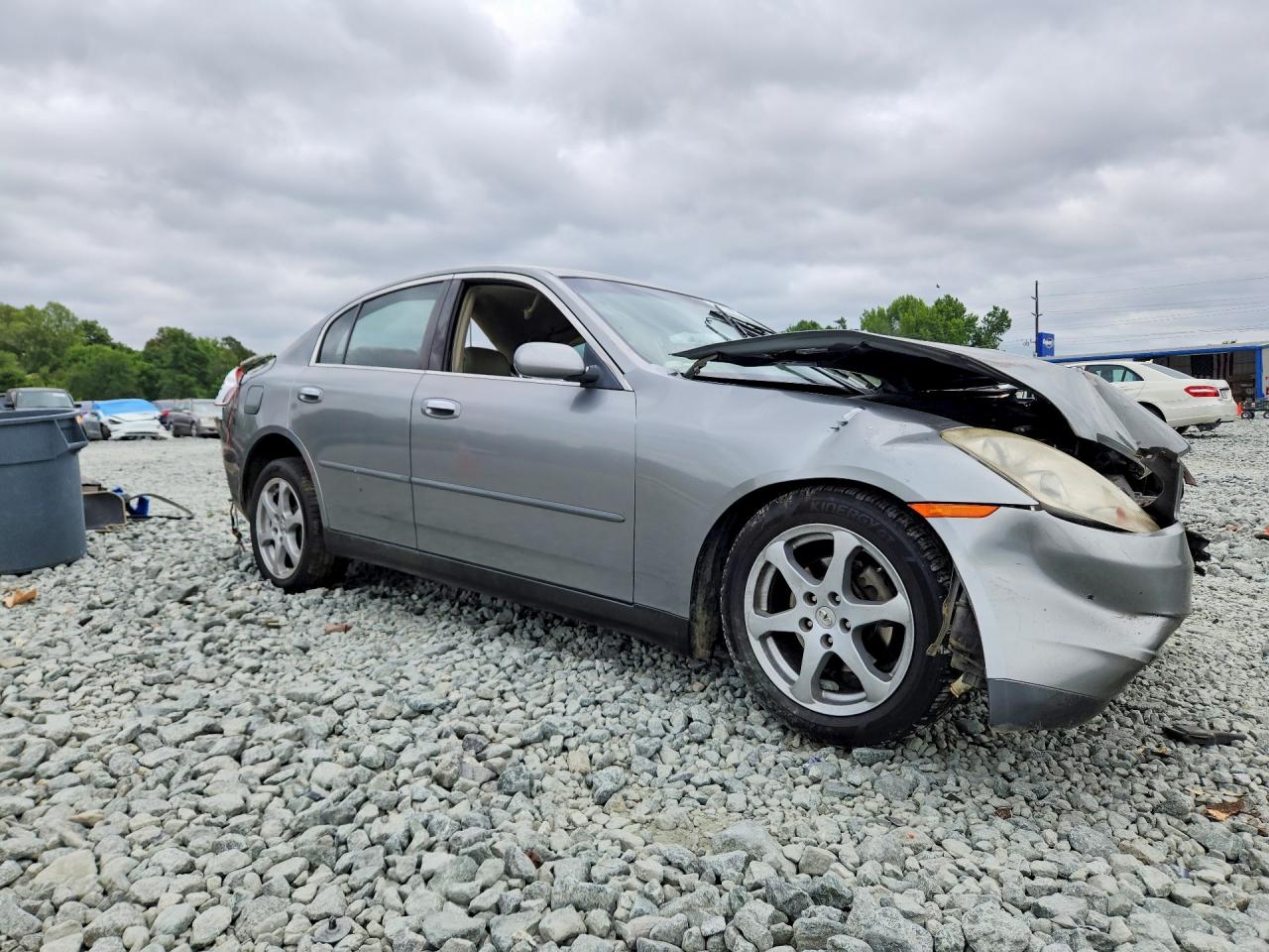 2004 Infiniti G35 Base Серебряный vin: JNKCV51E64M611962