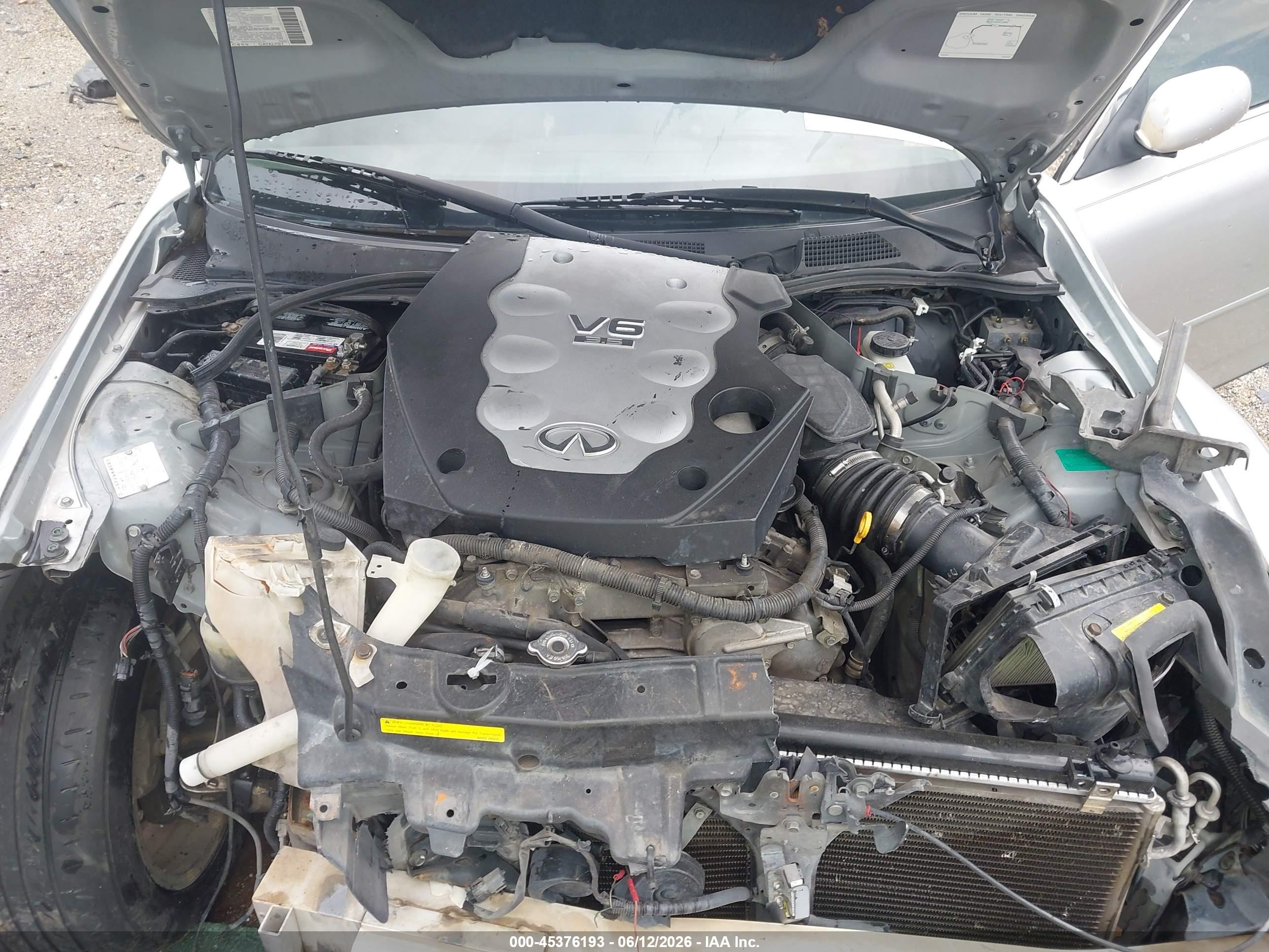 2005 Infiniti G35   Silver vin: JNKCV51E65M204516