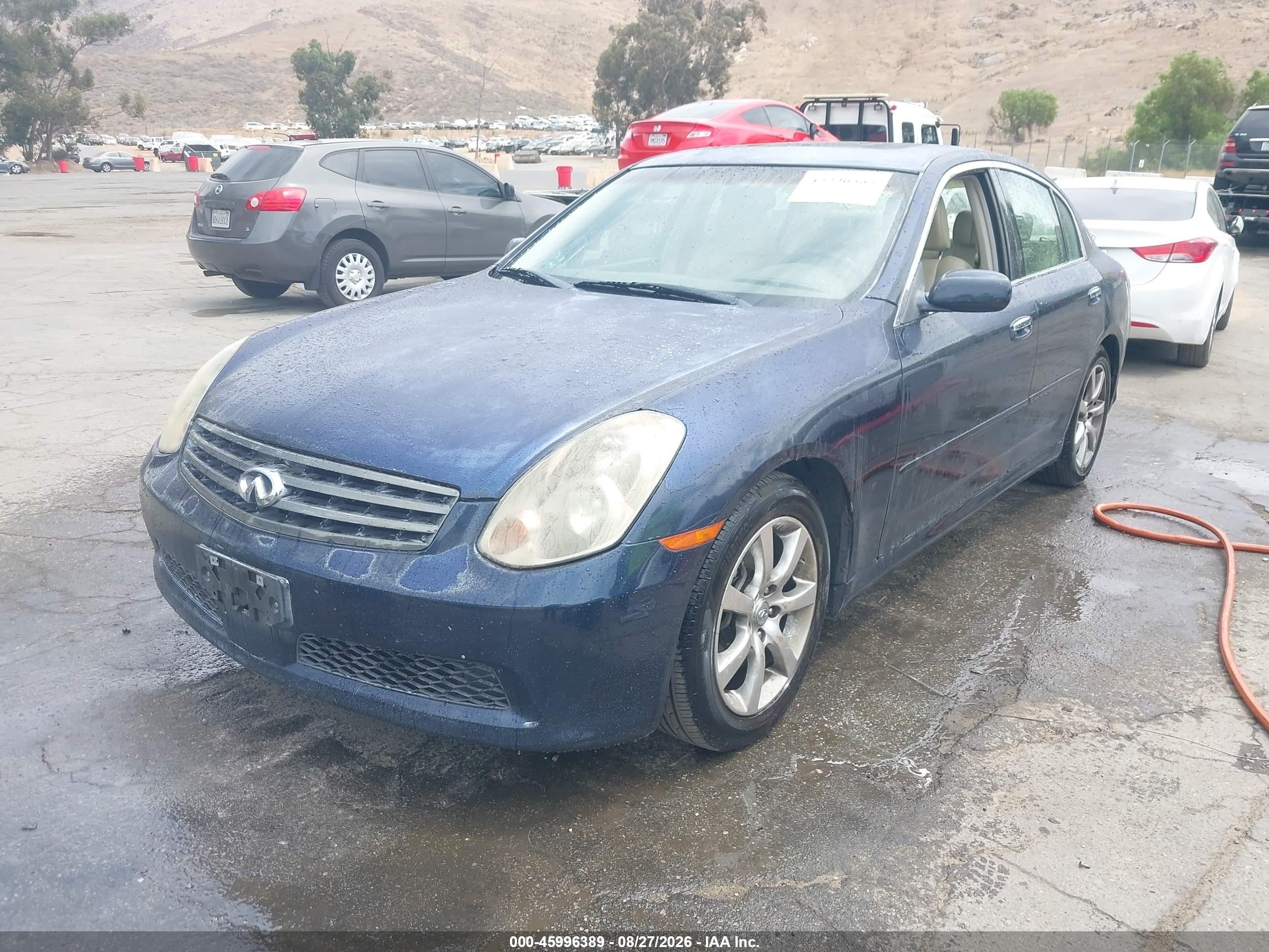 2005 Infiniti G35   Blue vin: JNKCV51E65M205696