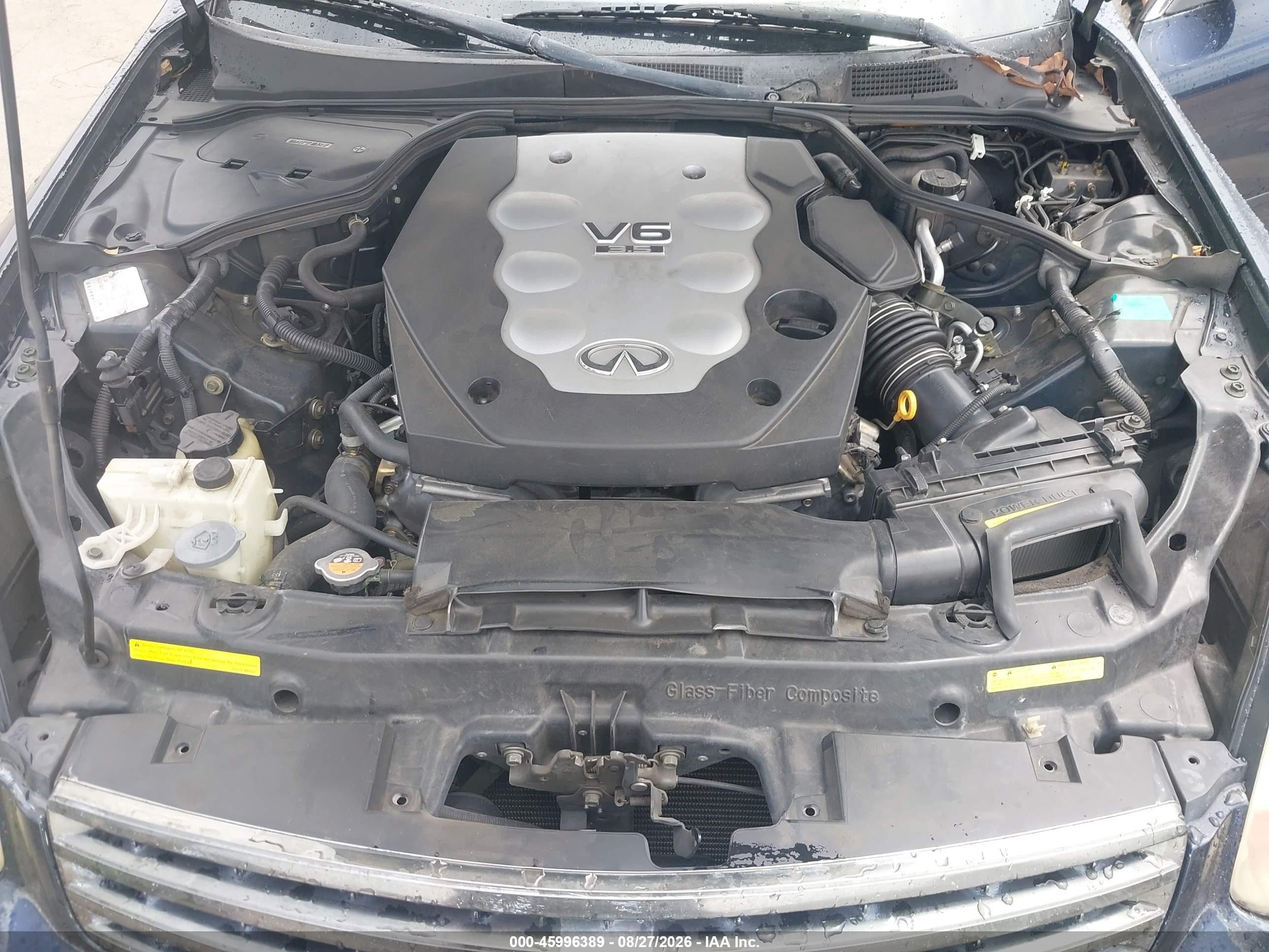 2005 Infiniti G35   Blue vin: JNKCV51E65M205696