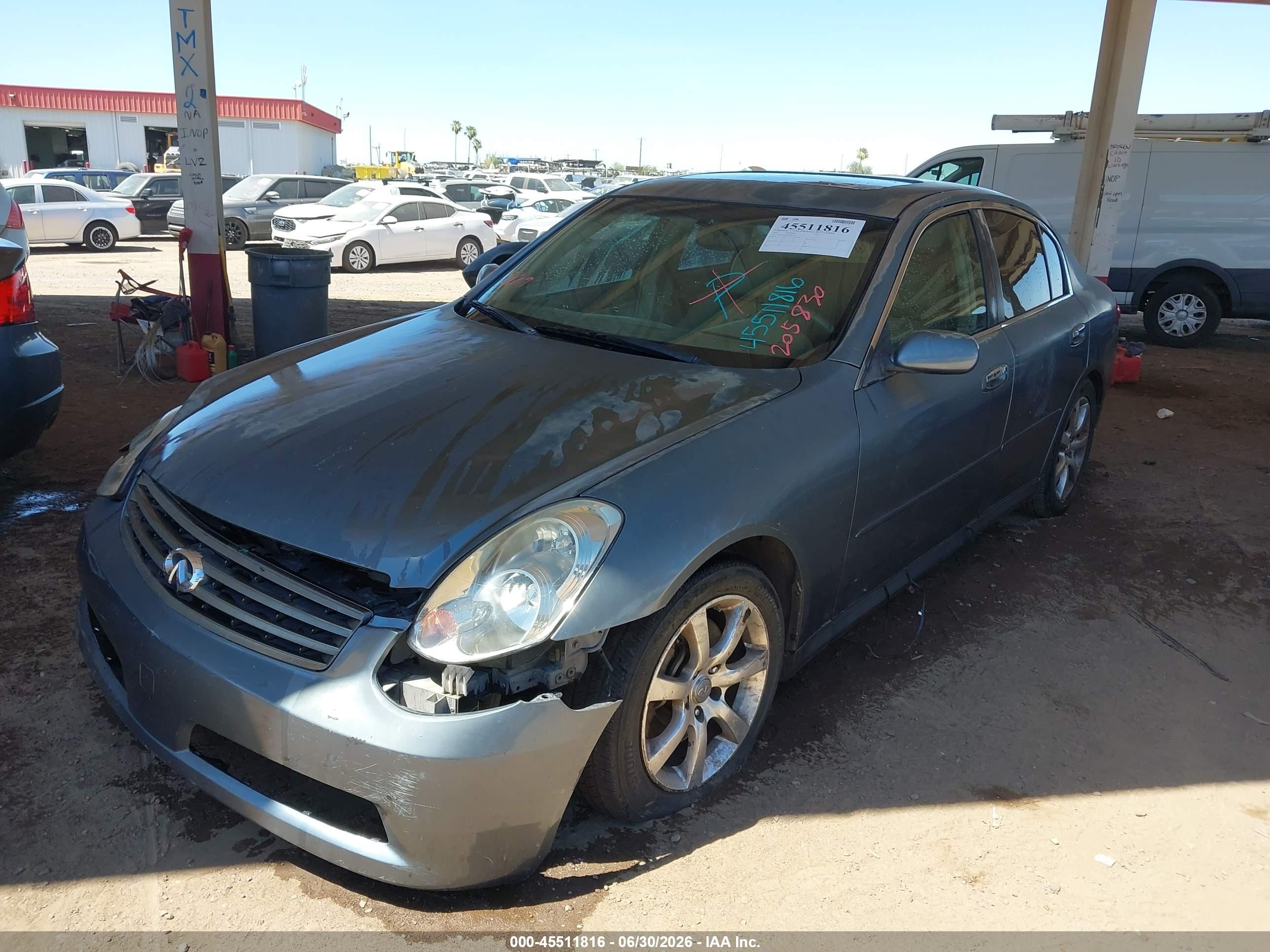 2005 Infiniti G35   Blue vin: JNKCV51E65M205830