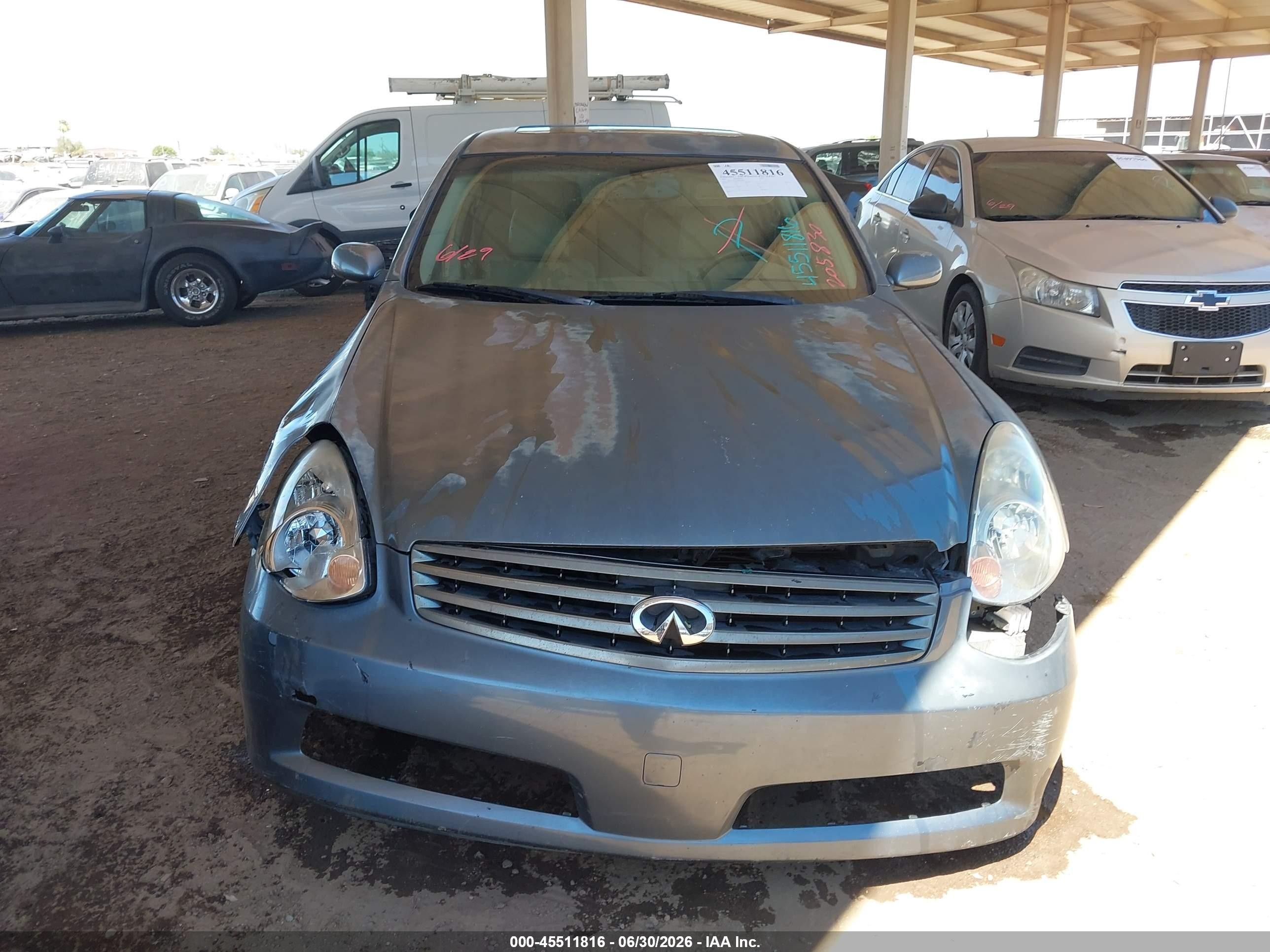 2005 Infiniti G35   Blue vin: JNKCV51E65M205830