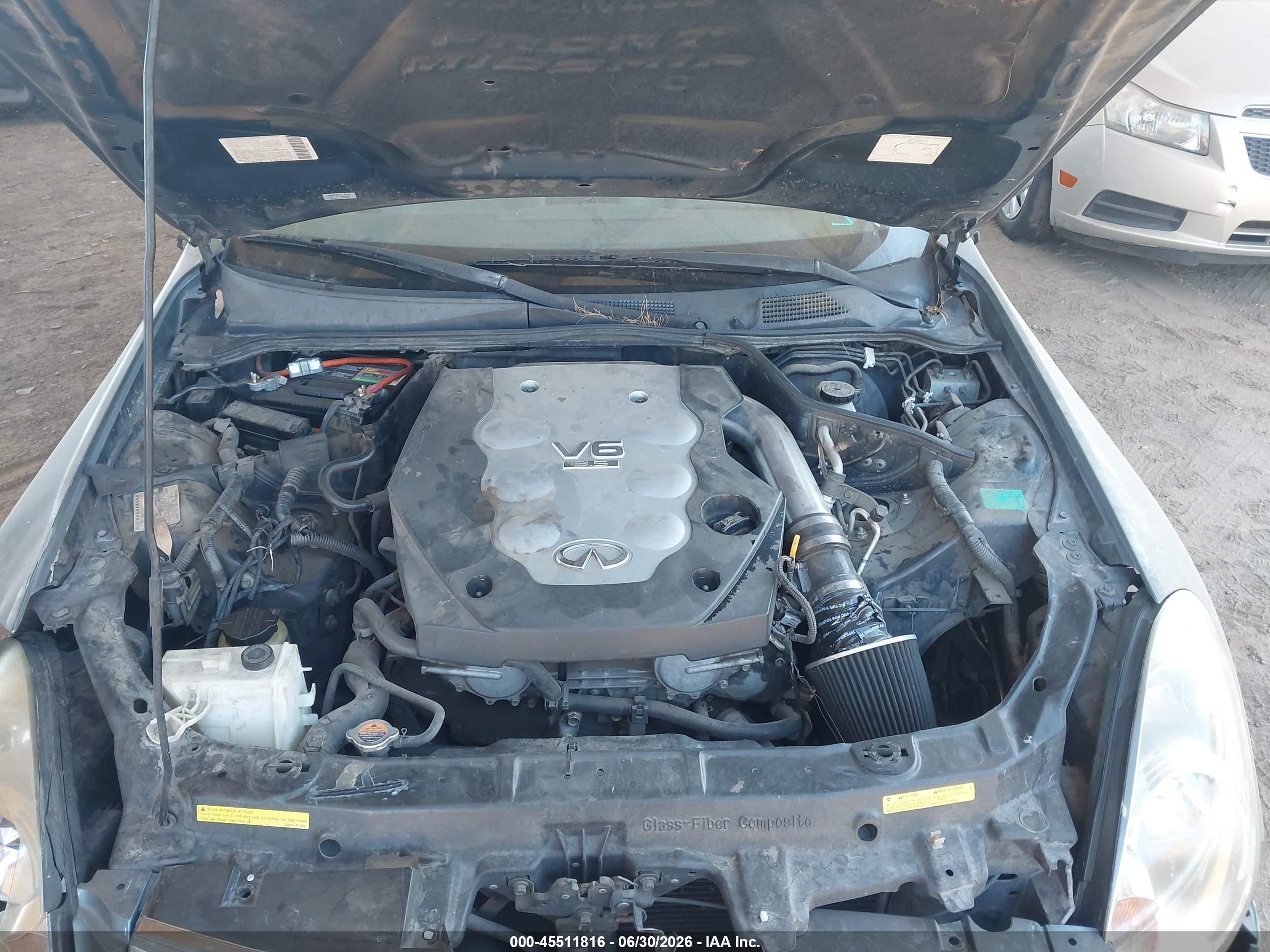 2005 Infiniti G35   Blue vin: JNKCV51E65M205830