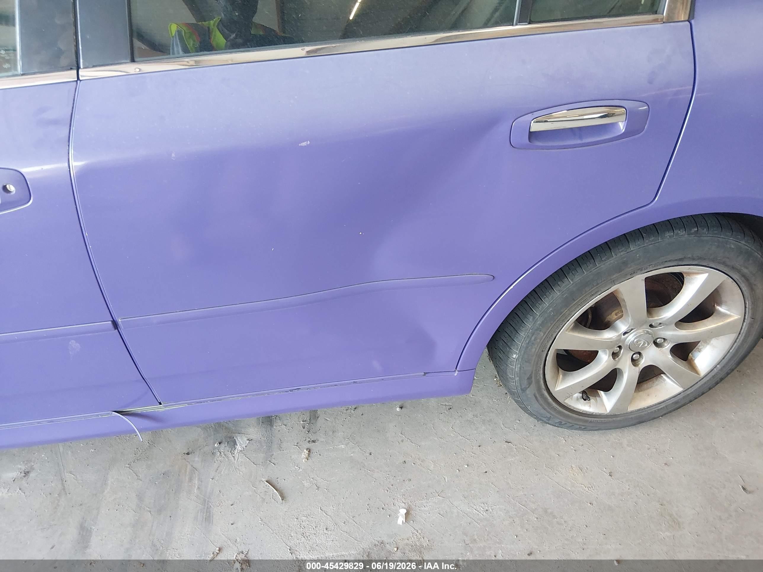 2005 Infiniti G35   Purple vin: JNKCV51E65M207819