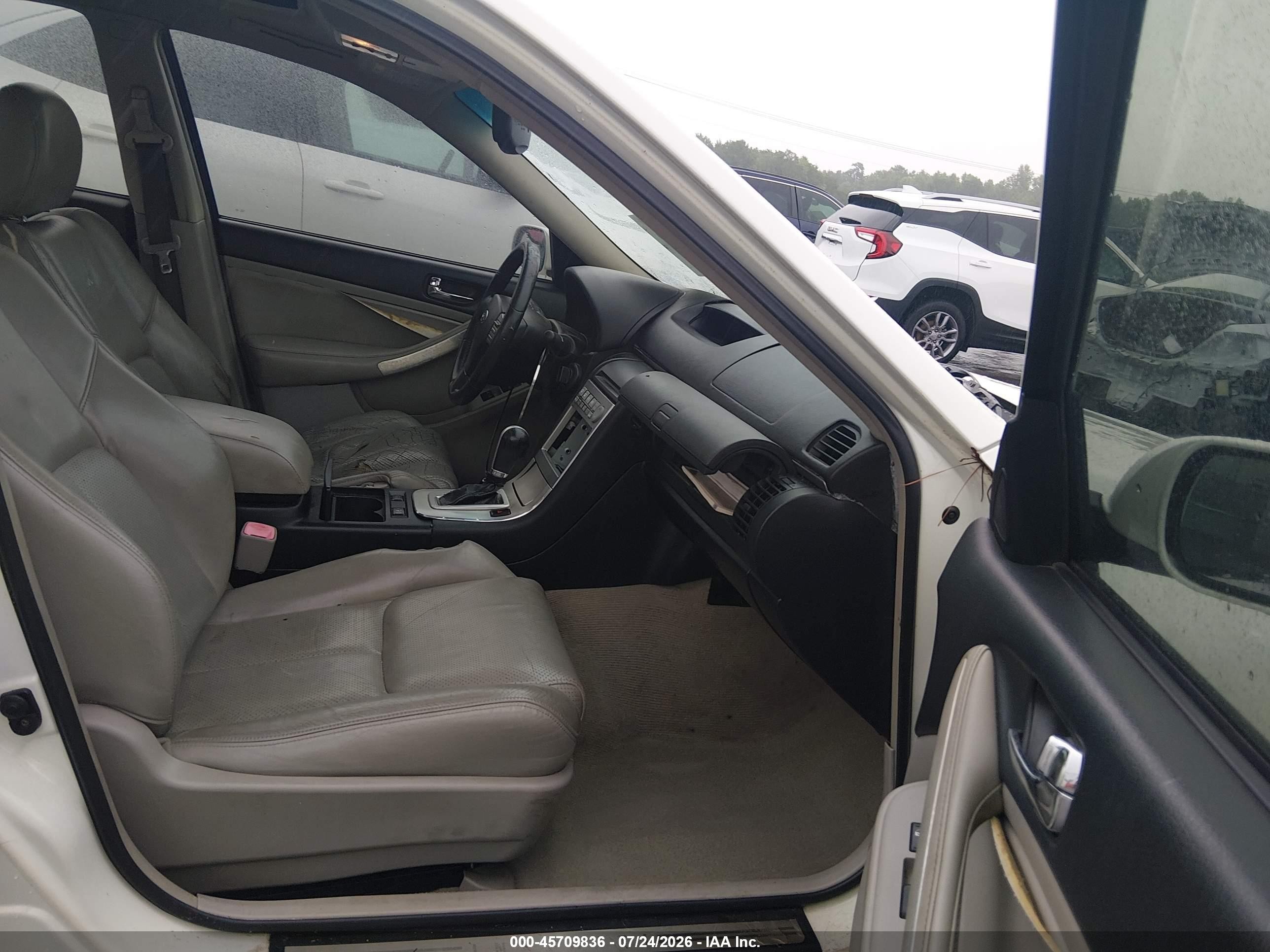 2005 Infiniti G35   White vin: JNKCV51E65M208517