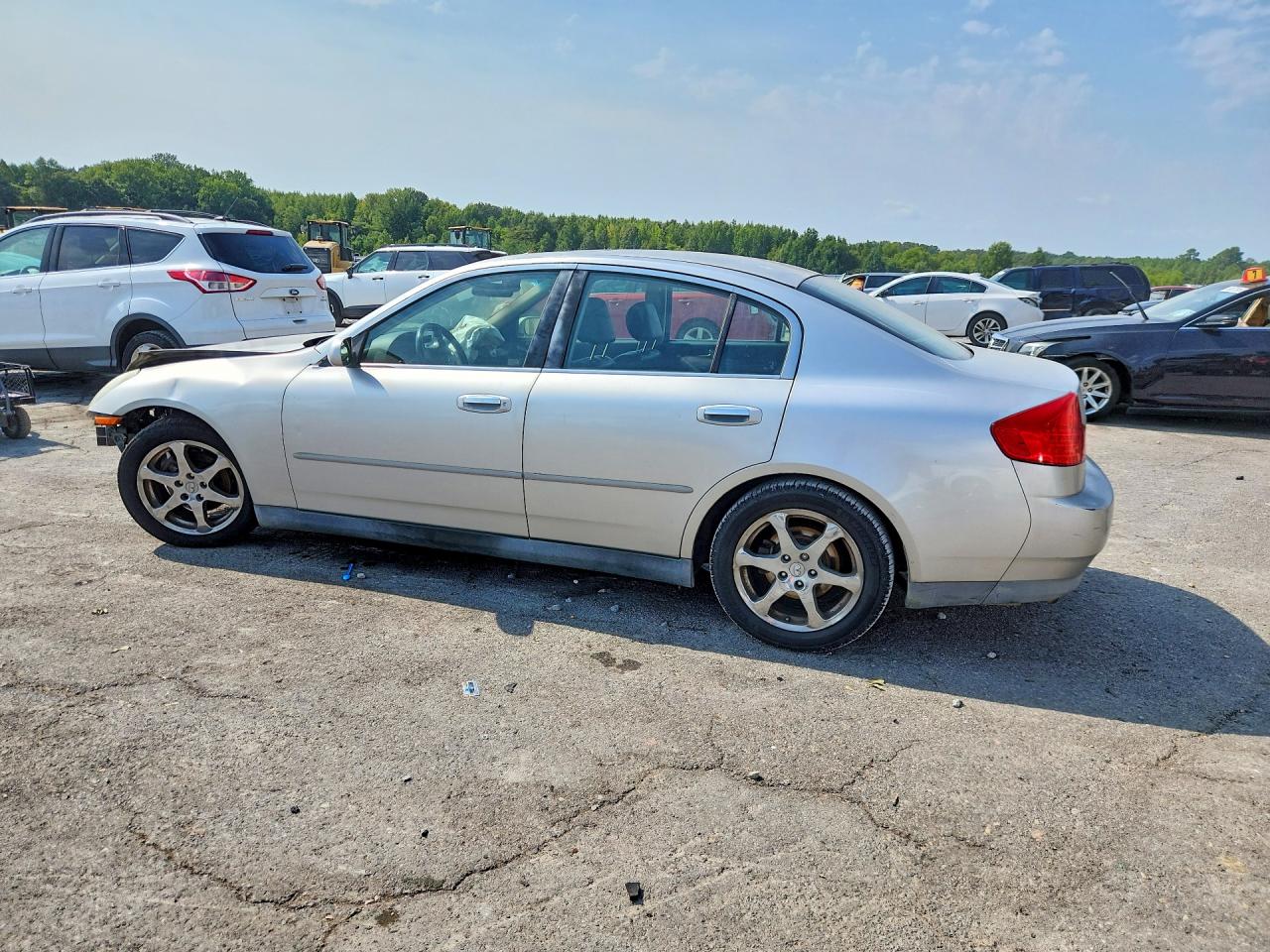 2003 Infiniti G35 Base Silver vin: JNKCV51E73M309000