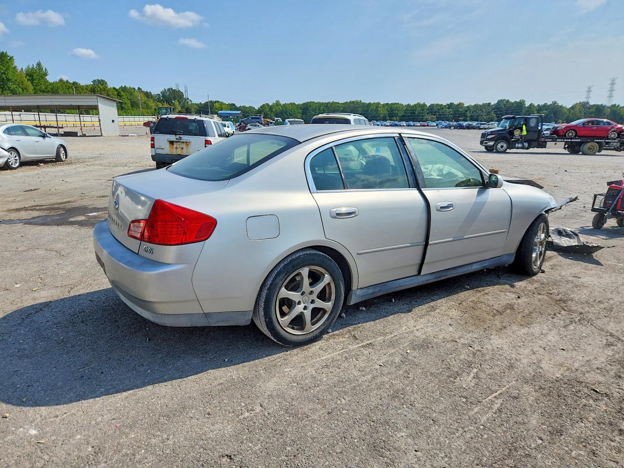 2003 Infiniti G35 Base Silver vin: JNKCV51E73M309000