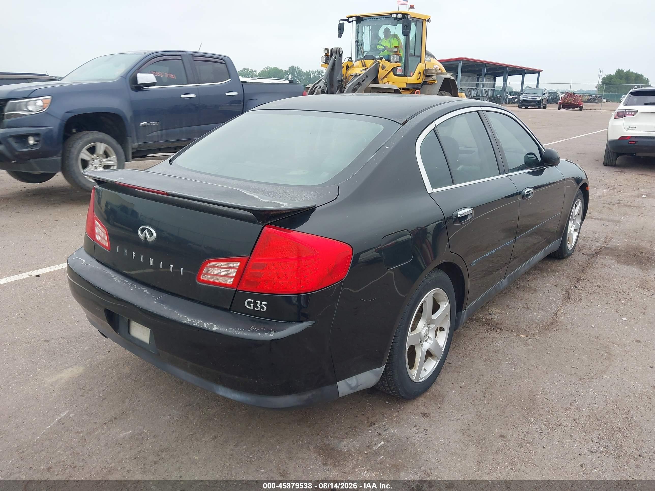 2004 Infiniti G35 Black vin: JNKCV51E74M110207