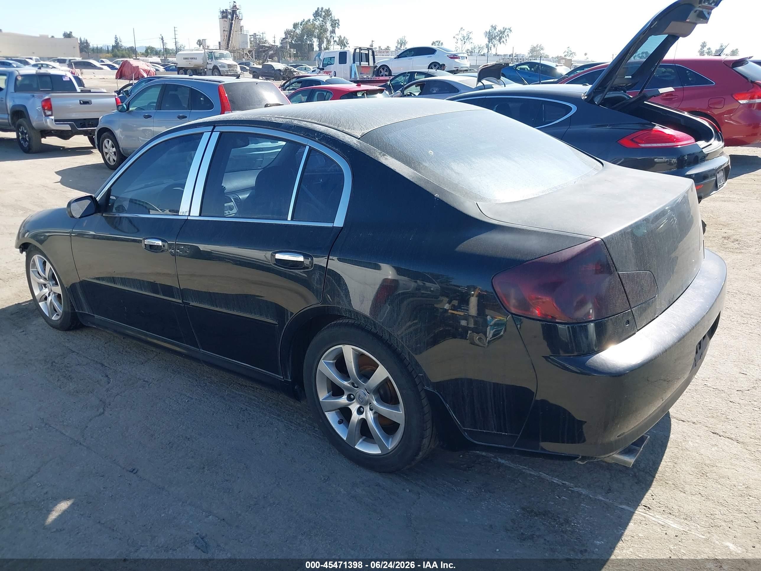 2006 Infiniti G35 Black vin: JNKCV51E76M514627