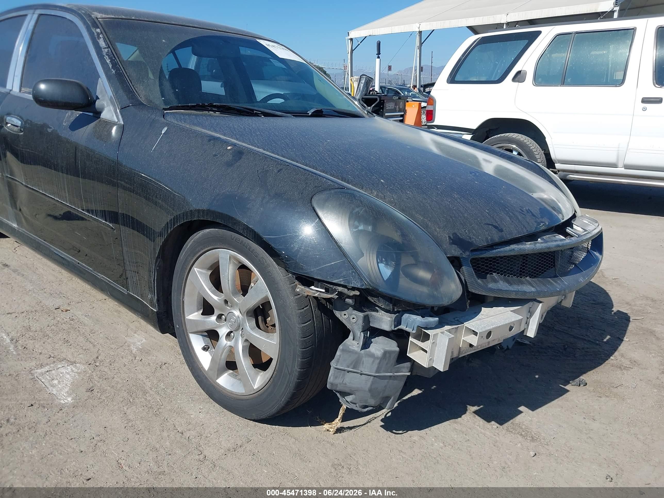 2006 Infiniti G35 Black vin: JNKCV51E76M514627