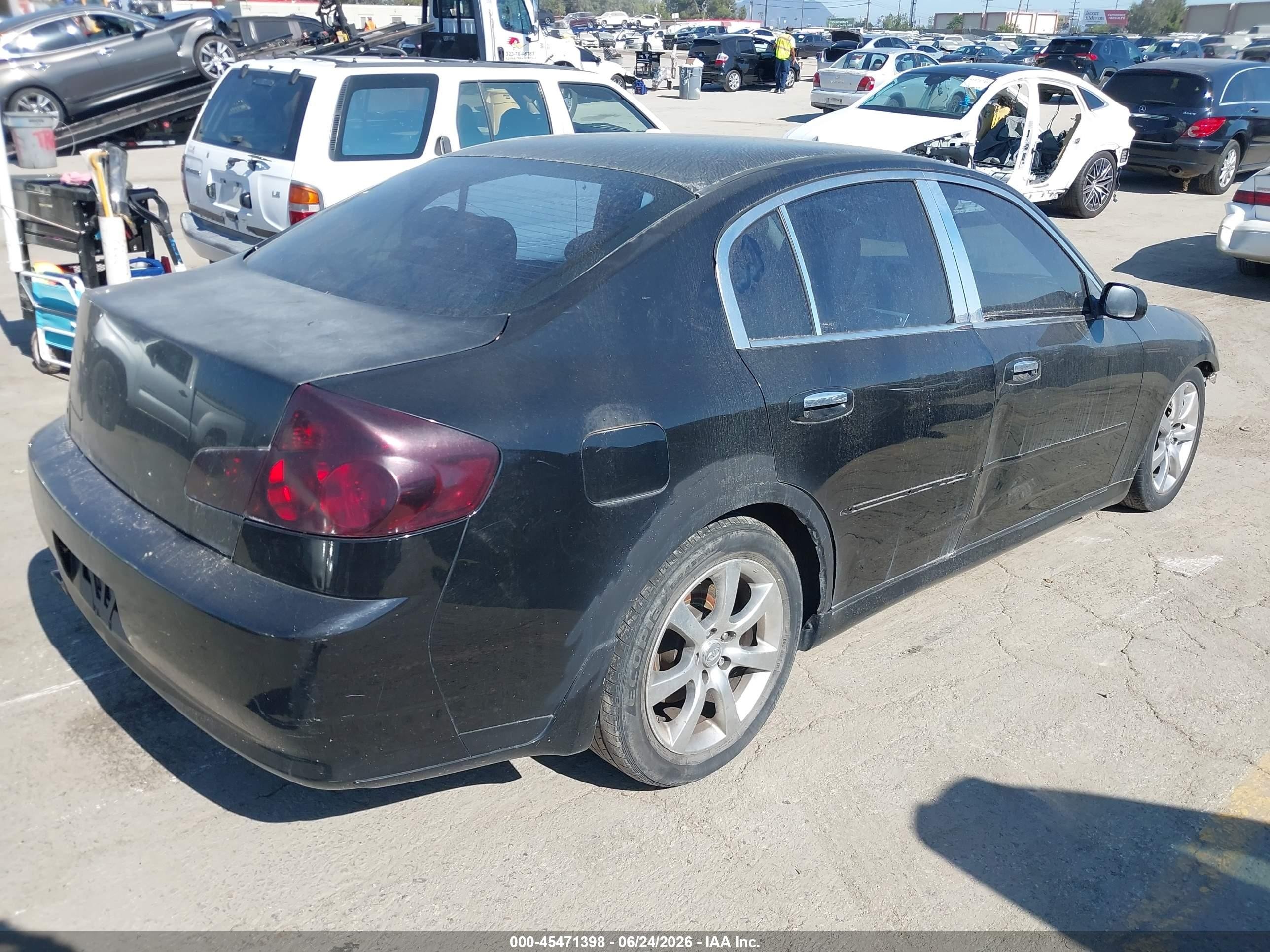 2006 Infiniti G35 Black vin: JNKCV51E76M514627