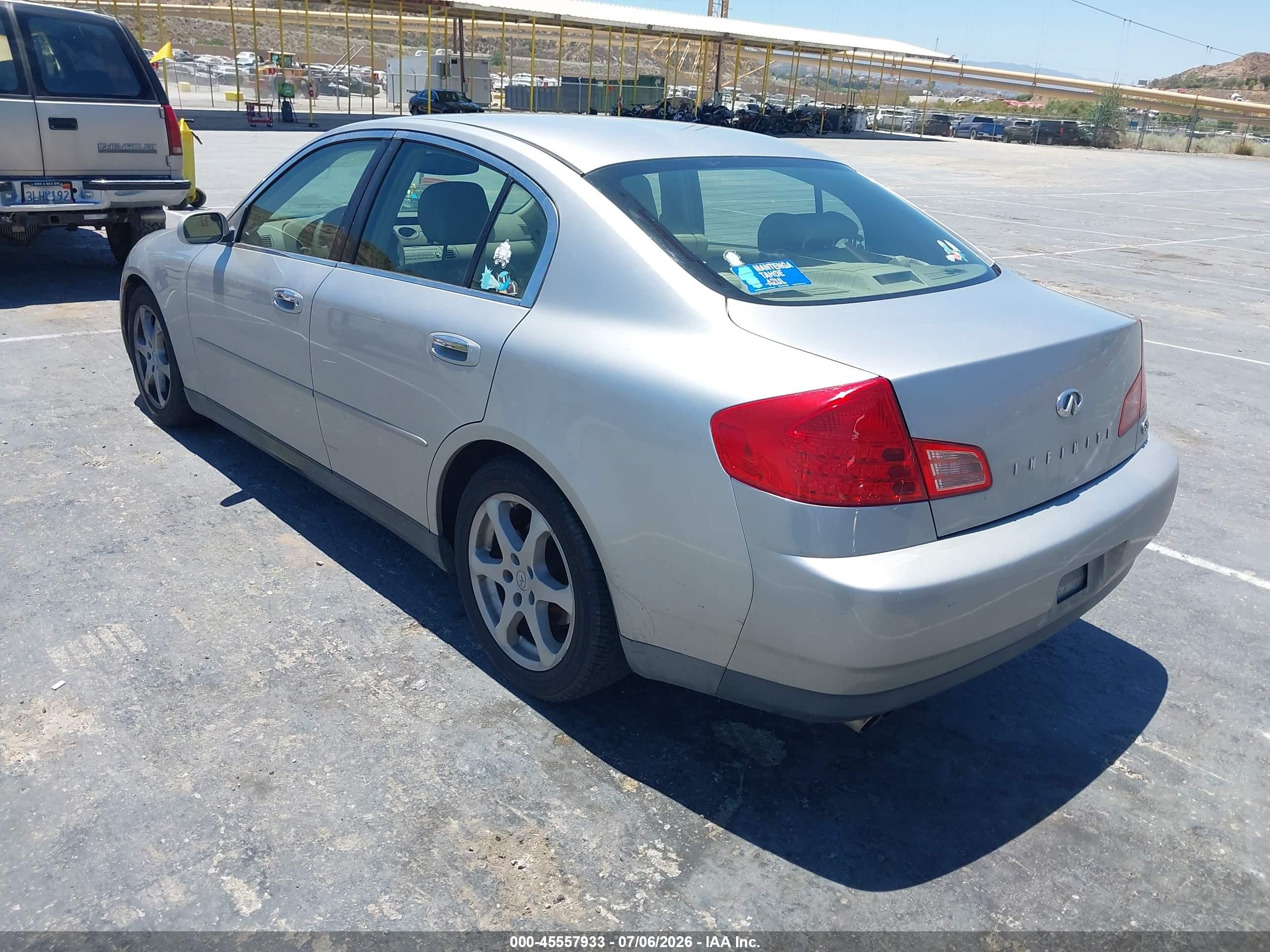 2003 Infiniti G35 Luxury Leather Silver vin: JNKCV51E83M308082
