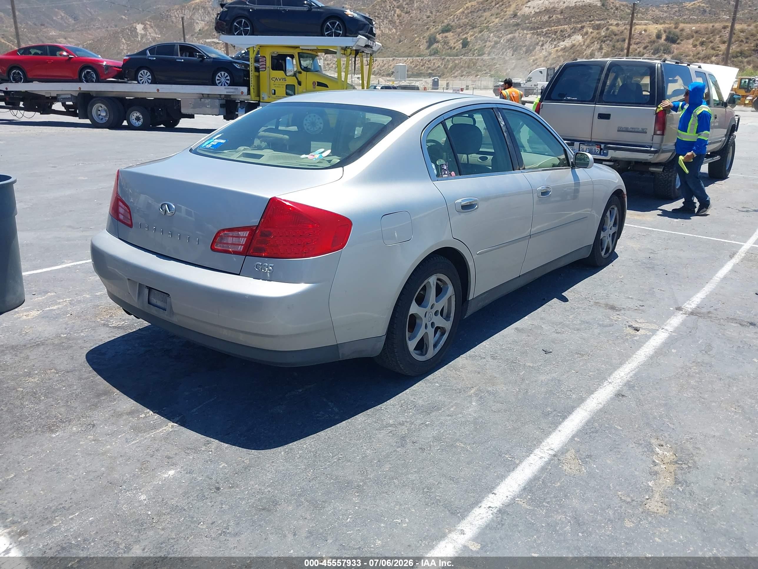 2003 Infiniti G35 Luxury Leather Silver vin: JNKCV51E83M308082
