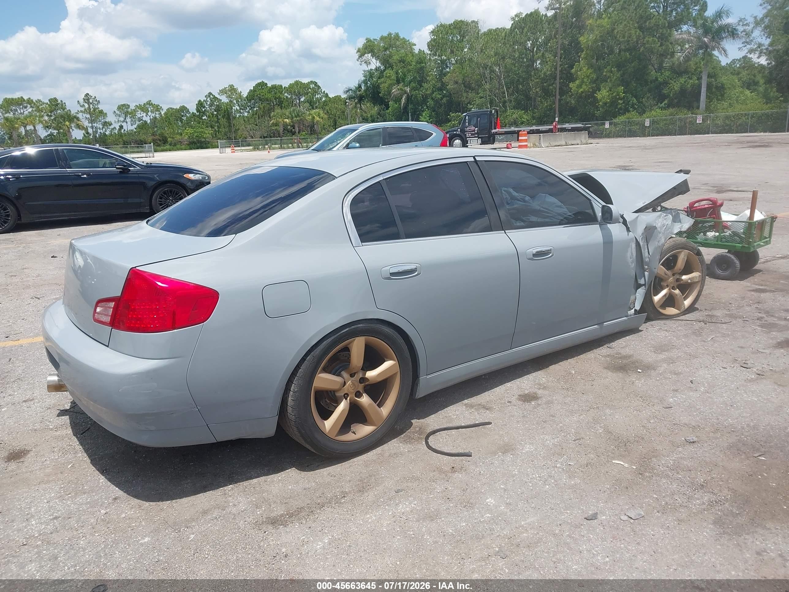 2004 Infiniti G35   Gray vin: JNKCV51E84M107512