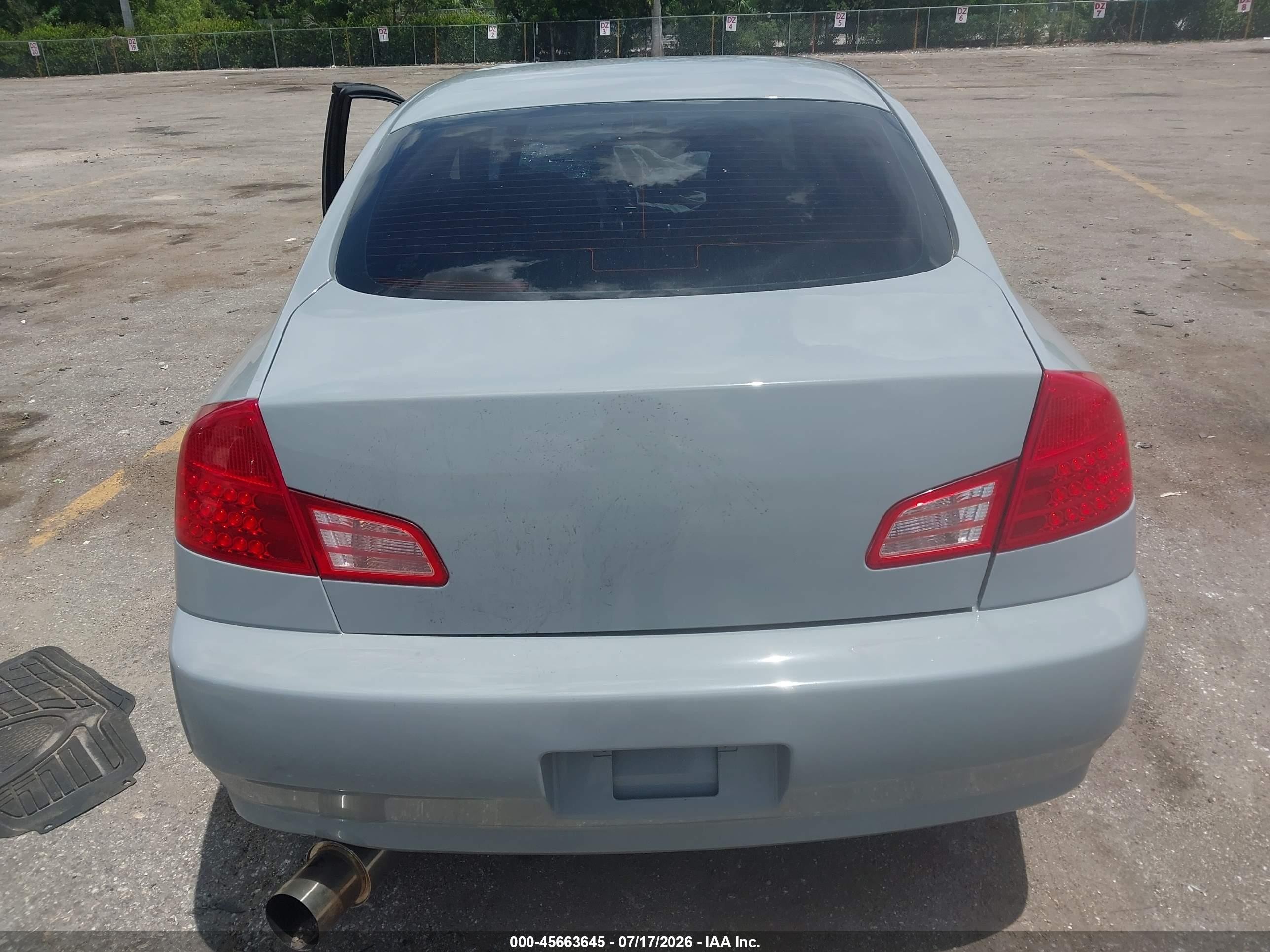 2004 Infiniti G35   Gray vin: JNKCV51E84M107512