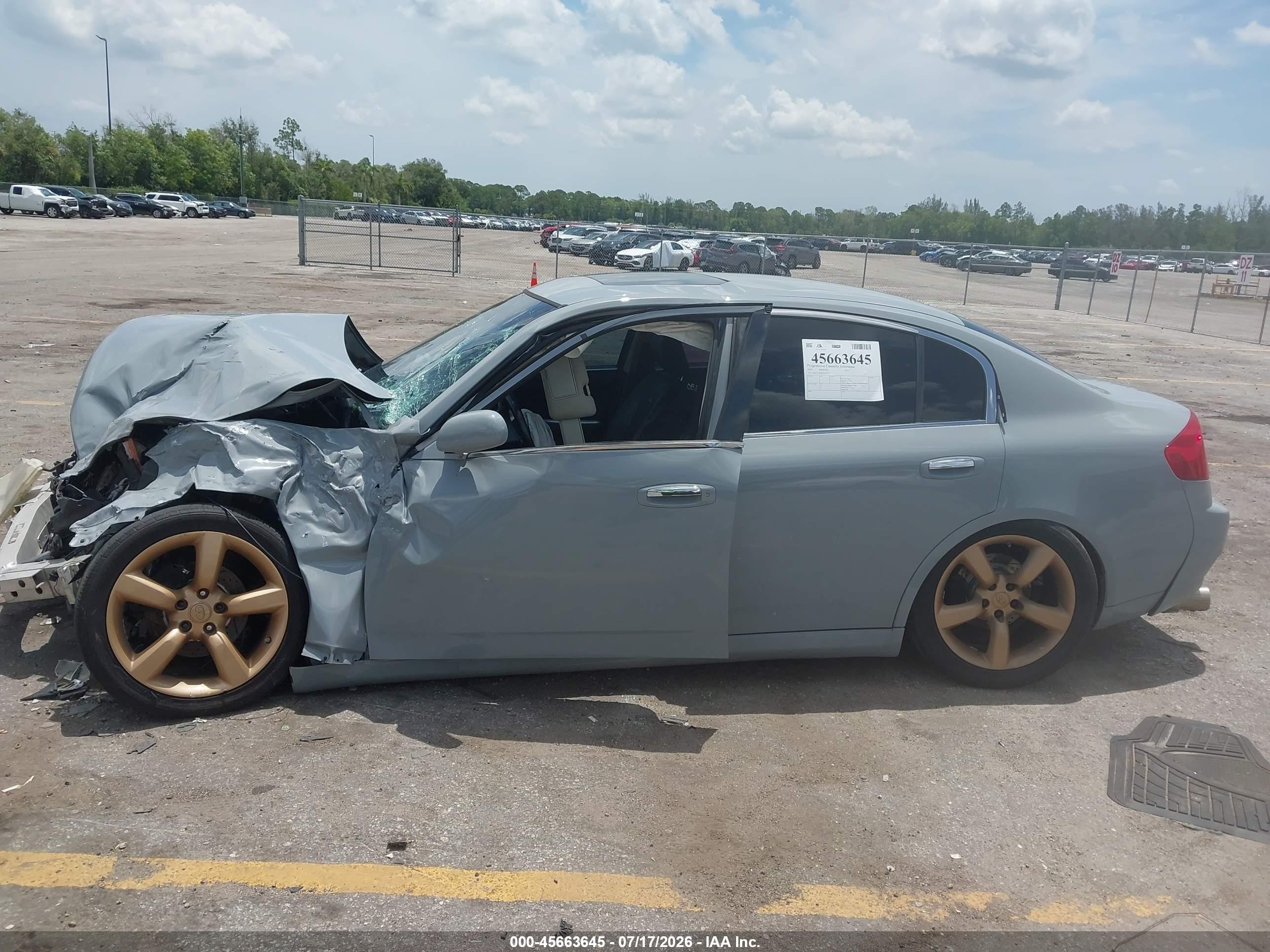 2004 Infiniti G35   Gray vin: JNKCV51E84M107512