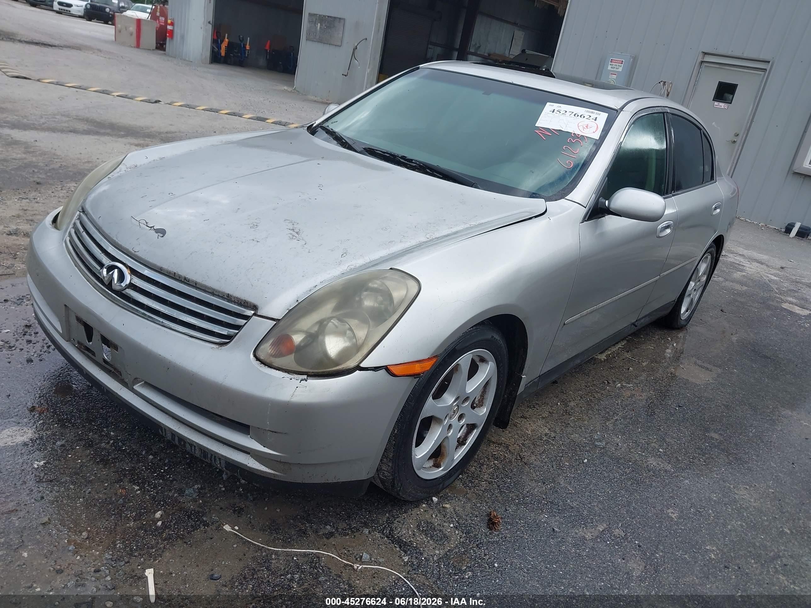 2004 Infiniti G35   Silver vin: JNKCV51E84M612336