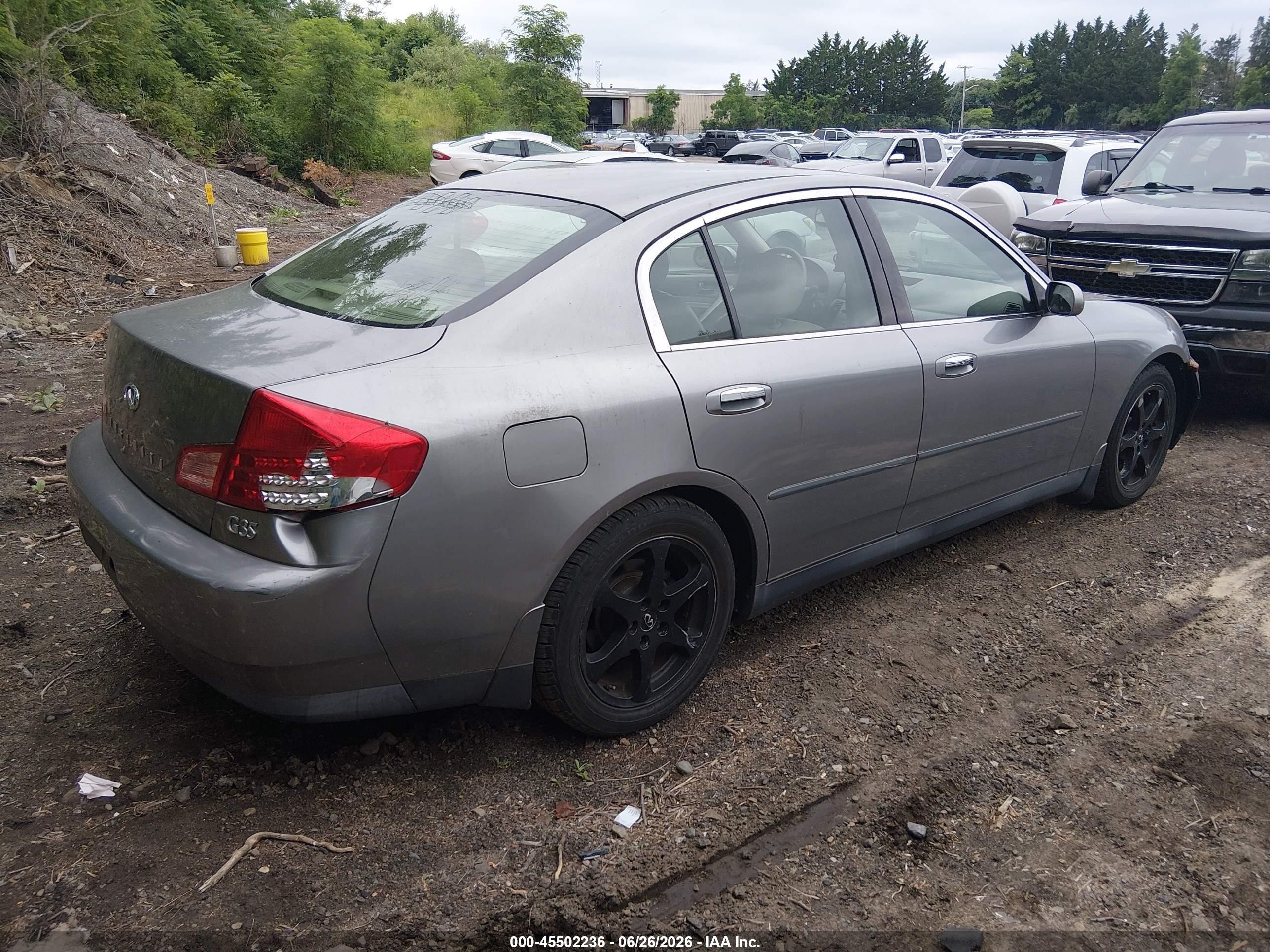 2004 Infiniti G35 Pewter vin: JNKCV51E84M619707