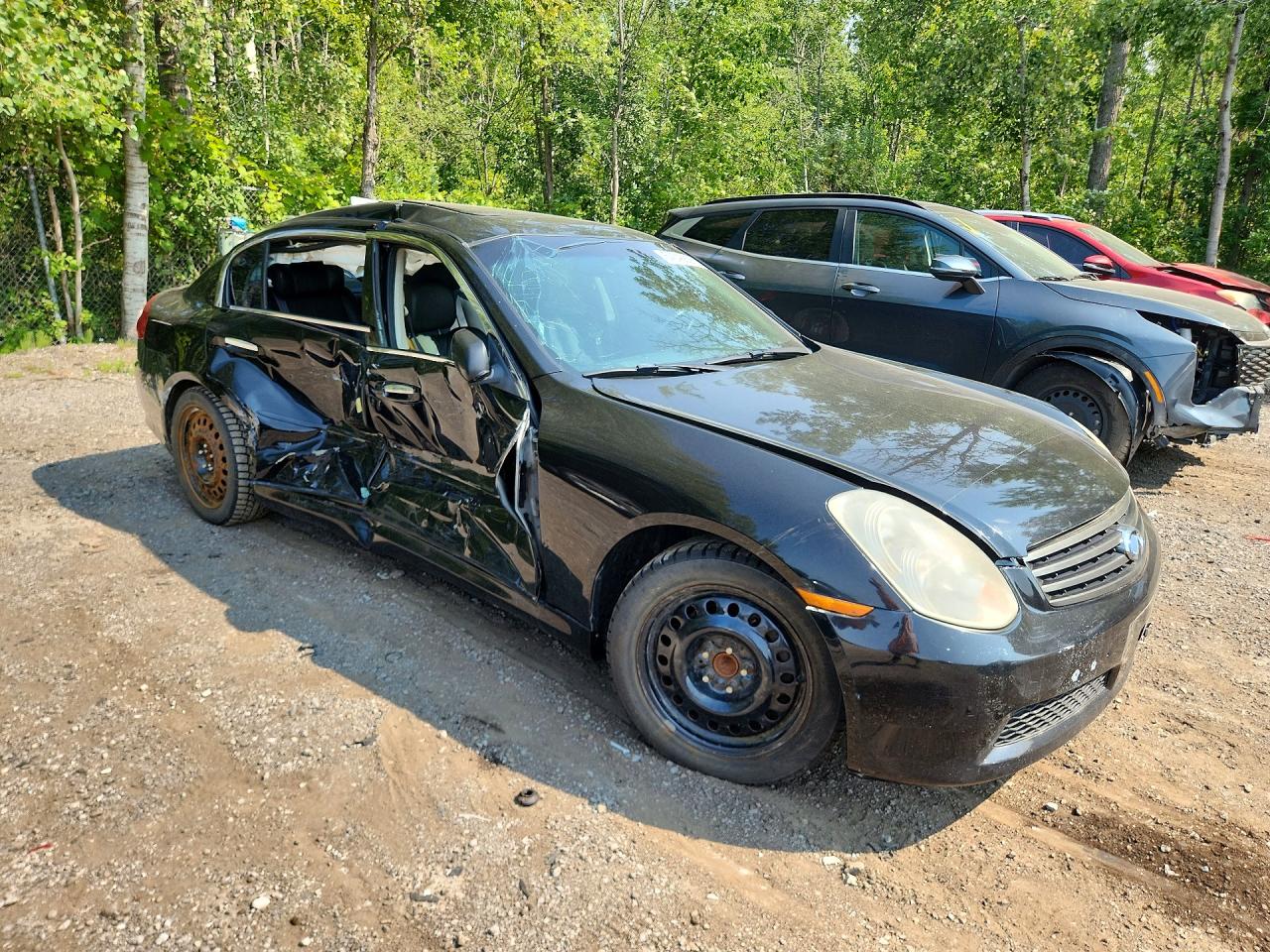 2005 Infiniti G35 Base Black vin: JNKCV51E85M215470