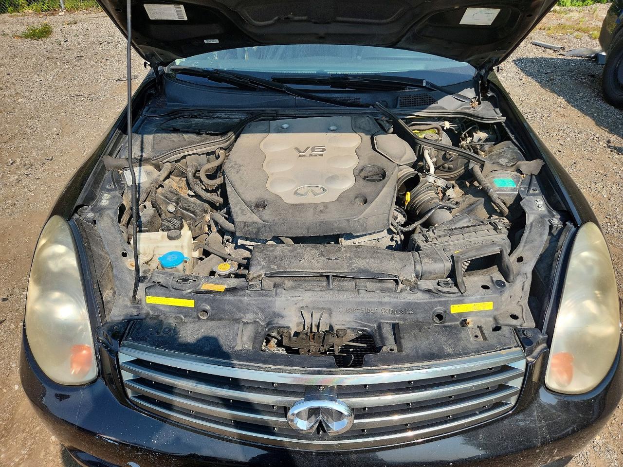 2005 Infiniti G35 Base Black vin: JNKCV51E85M215470