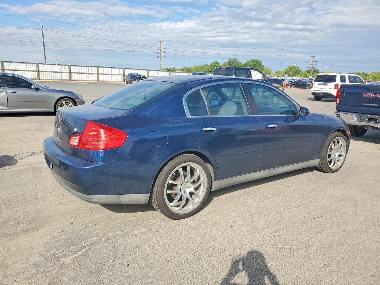 2003 Infiniti G35 Base Blue vin: JNKCV51E93M015890