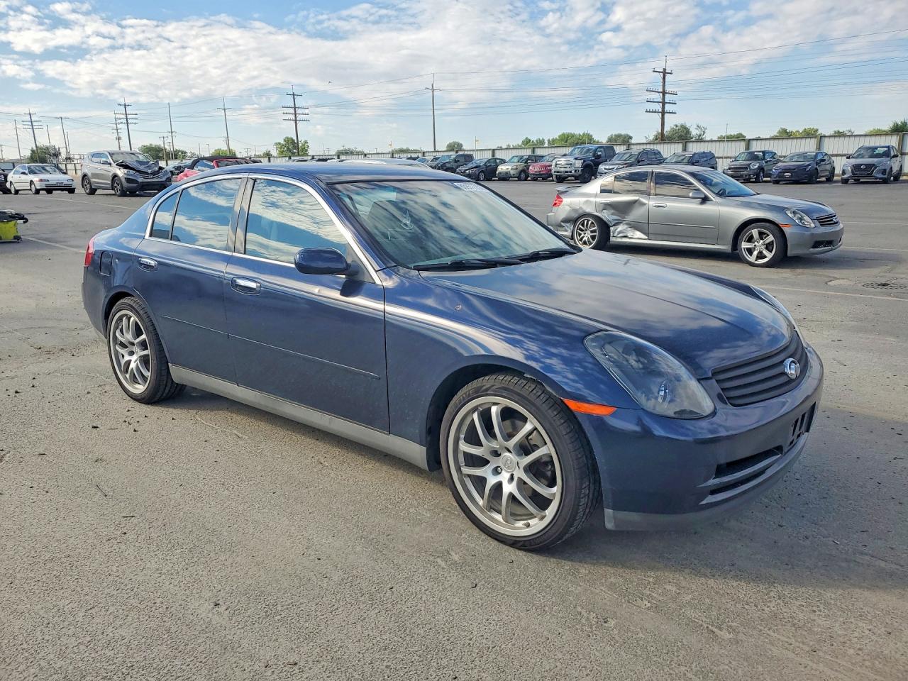2003 Infiniti G35 Base Blue vin: JNKCV51E93M015890