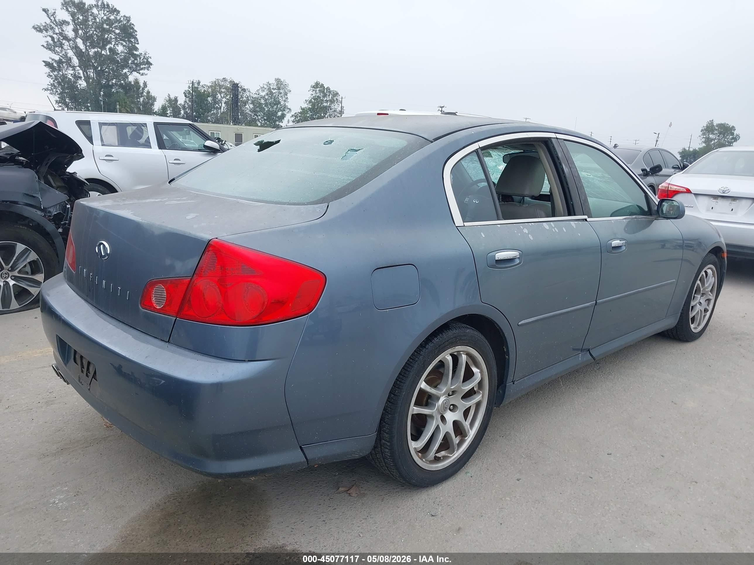 2005 Infiniti G35   Teal vin: JNKCV51E95M201898